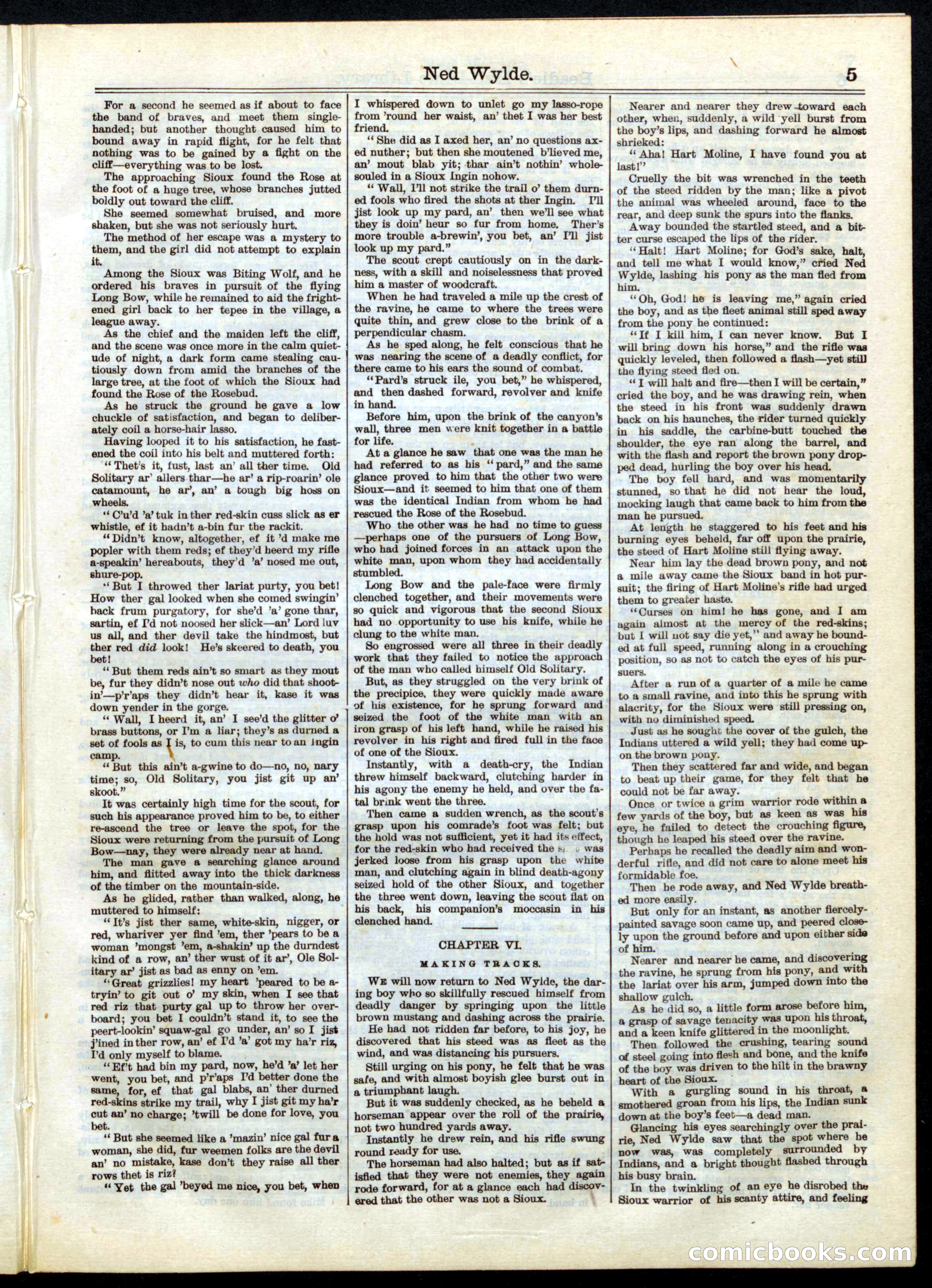 Beadle's Half Dime Library No. 38 — page 5 of 16