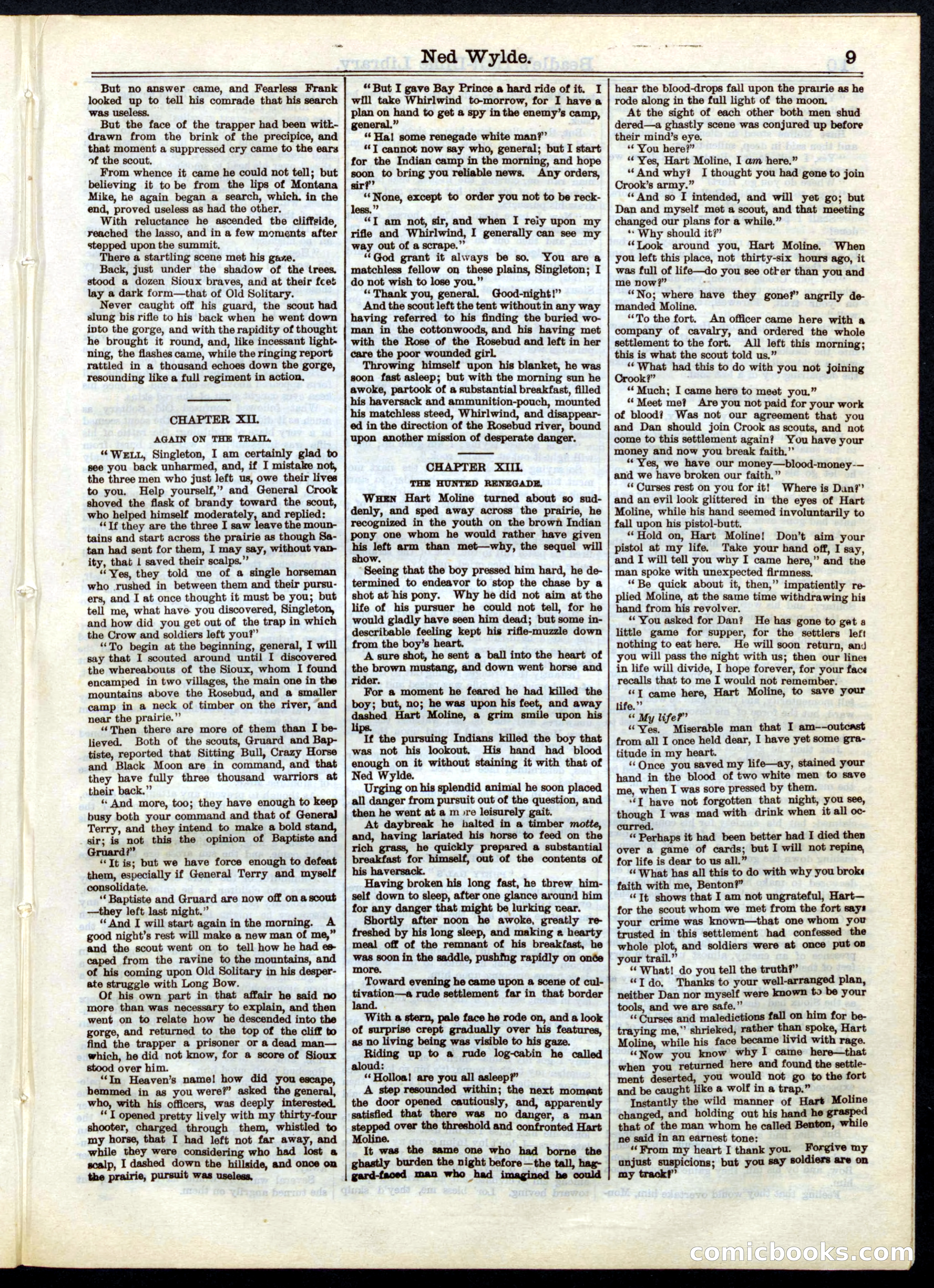 Beadle's Half Dime Library No. 38 — page 9 of 16