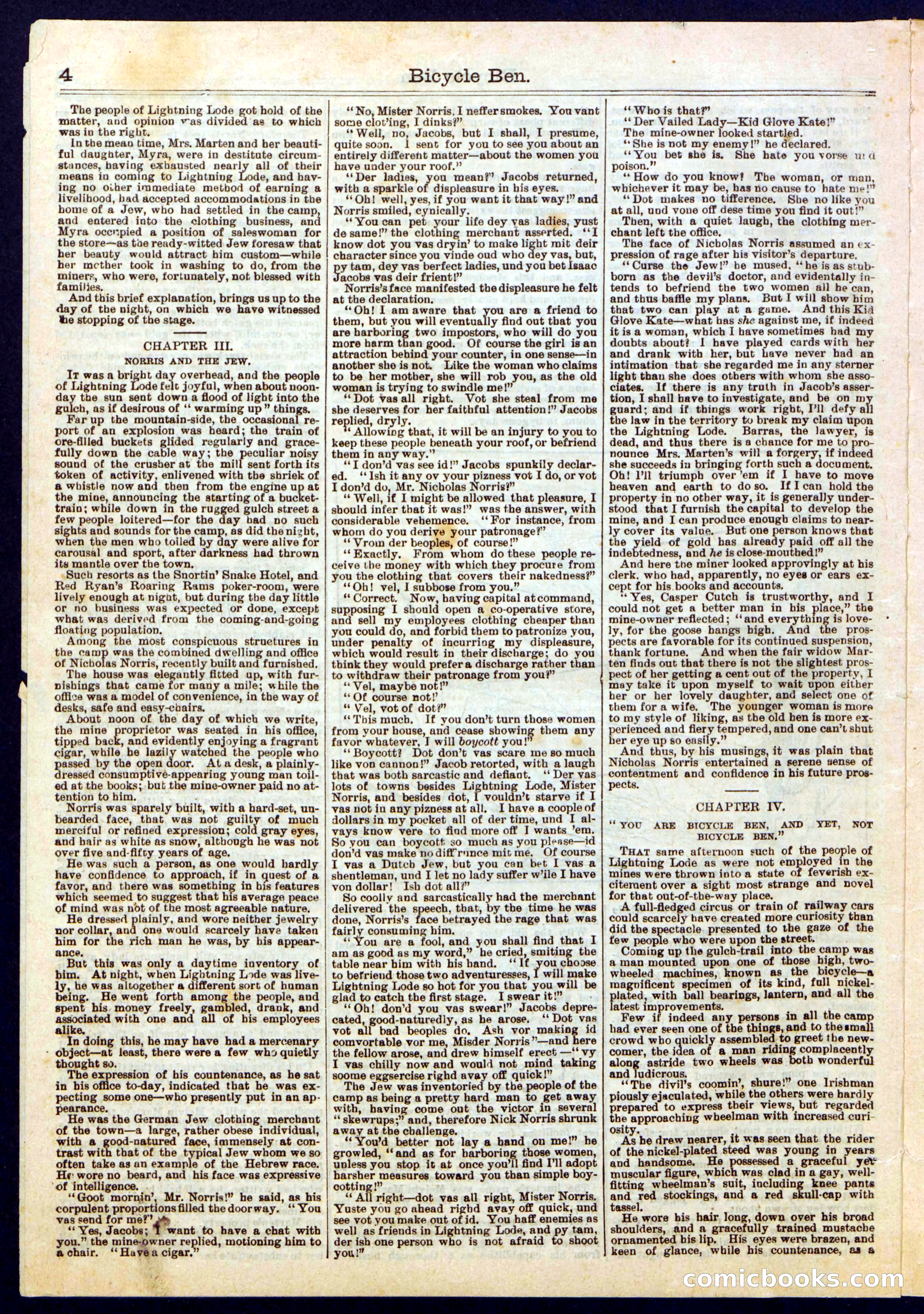 Beadle's Half Dime Library No. 389 — page 4 of 16