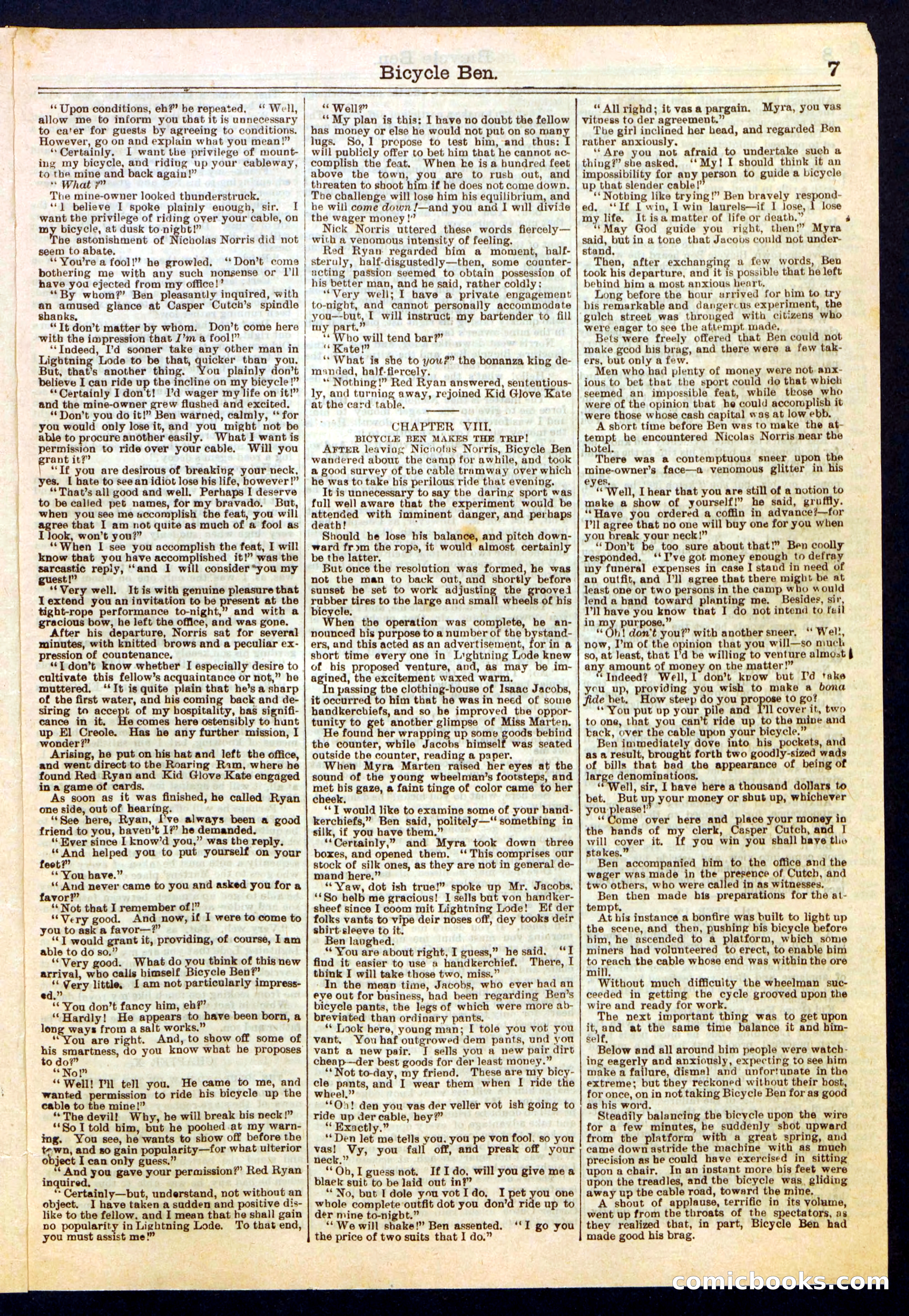 Beadle's Half Dime Library No. 389 — page 7 of 16