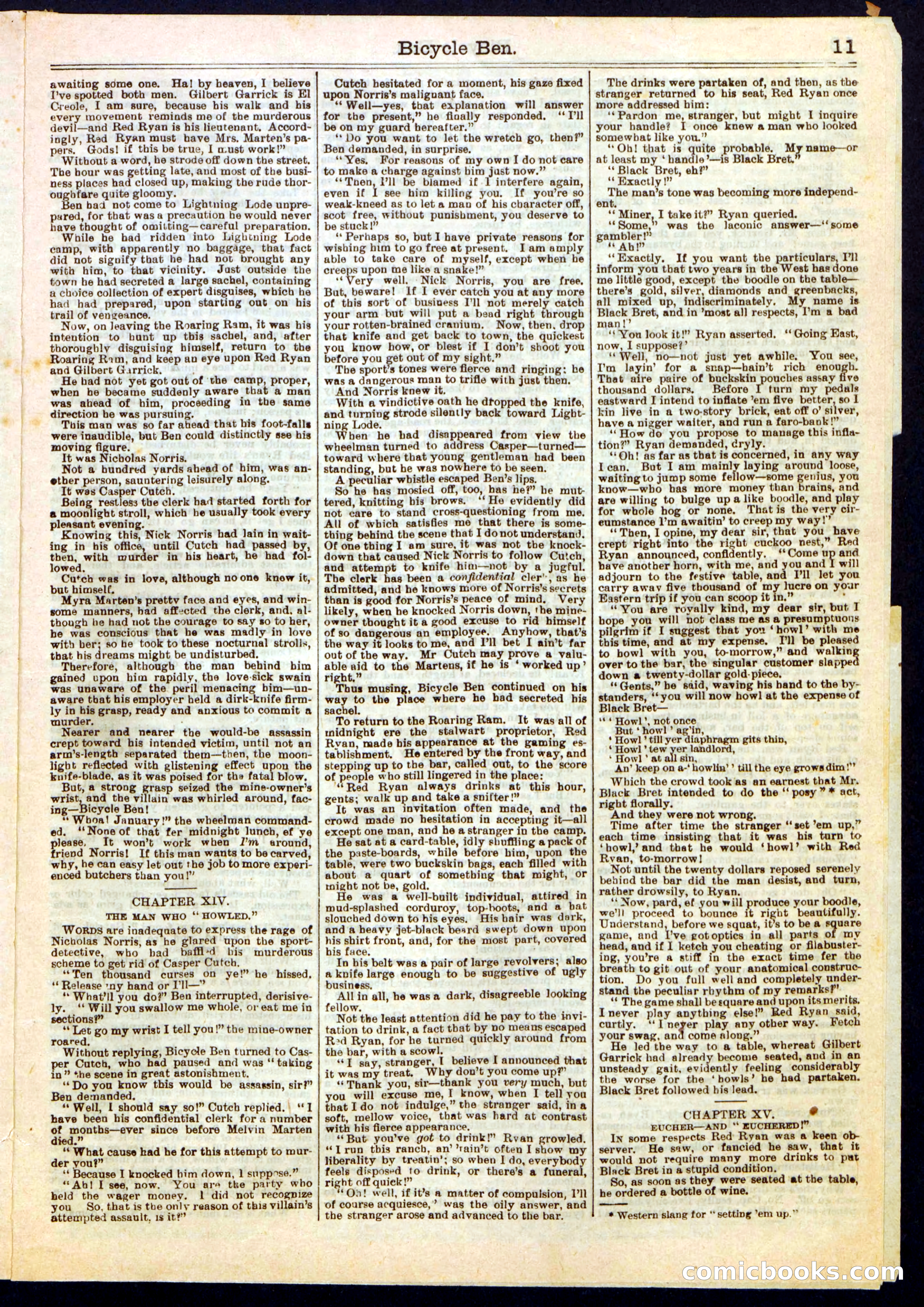 Beadle's Half Dime Library No. 389 — page 11 of 16