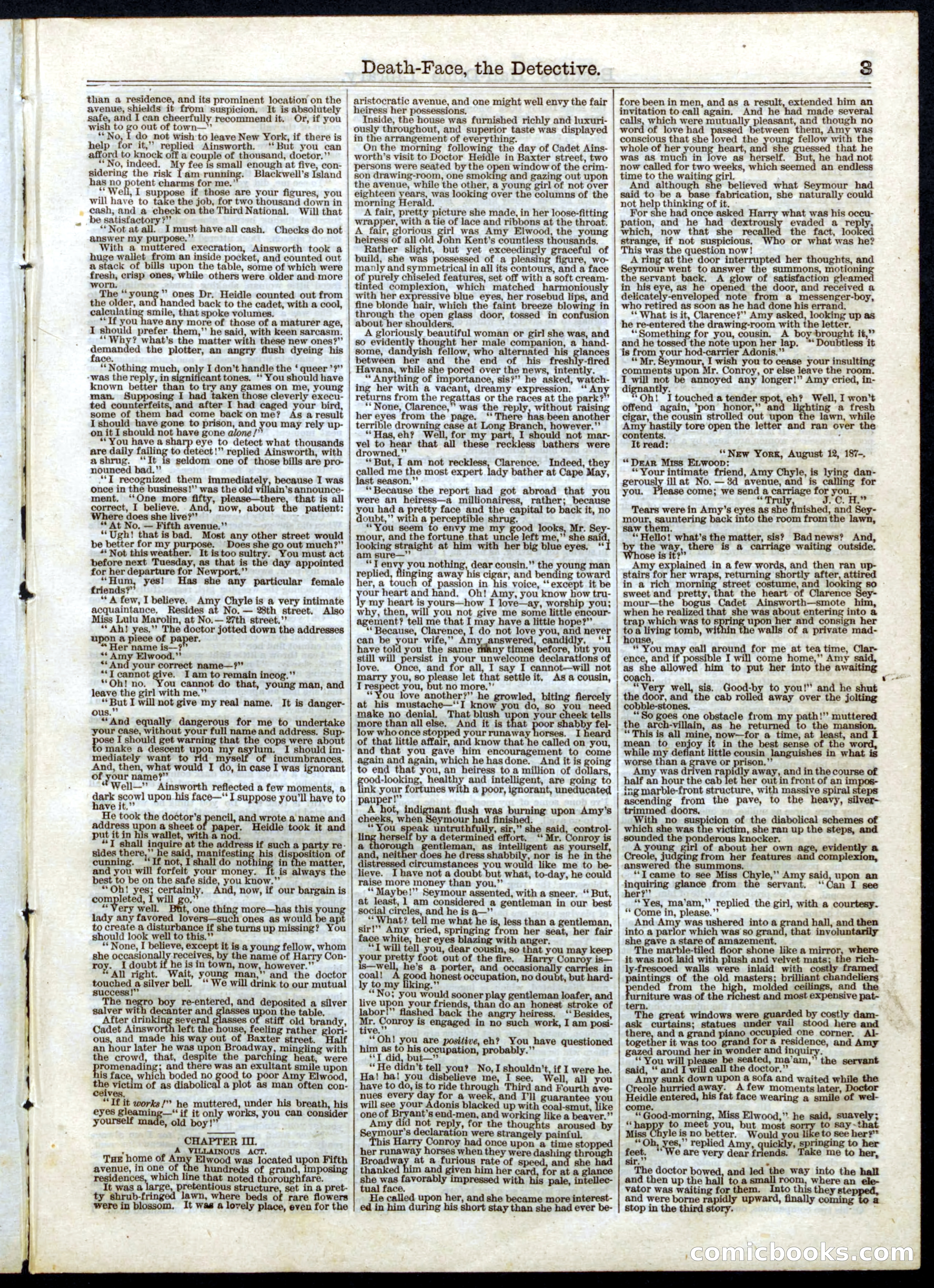 Beadle's Half Dime Library, No. 39 — page 3 of 16