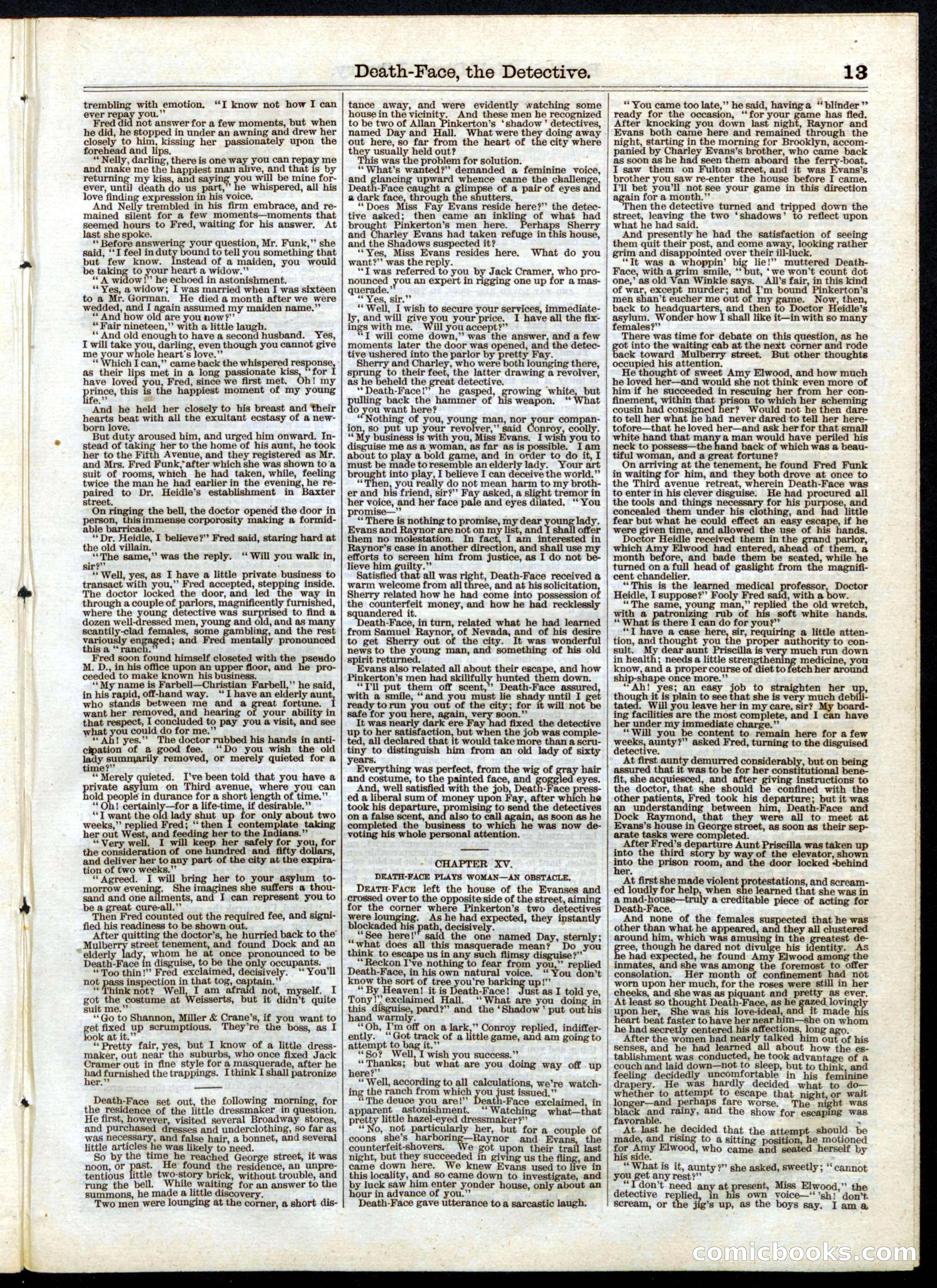 Beadle's Half Dime Library, No. 39 — page 13 of 16