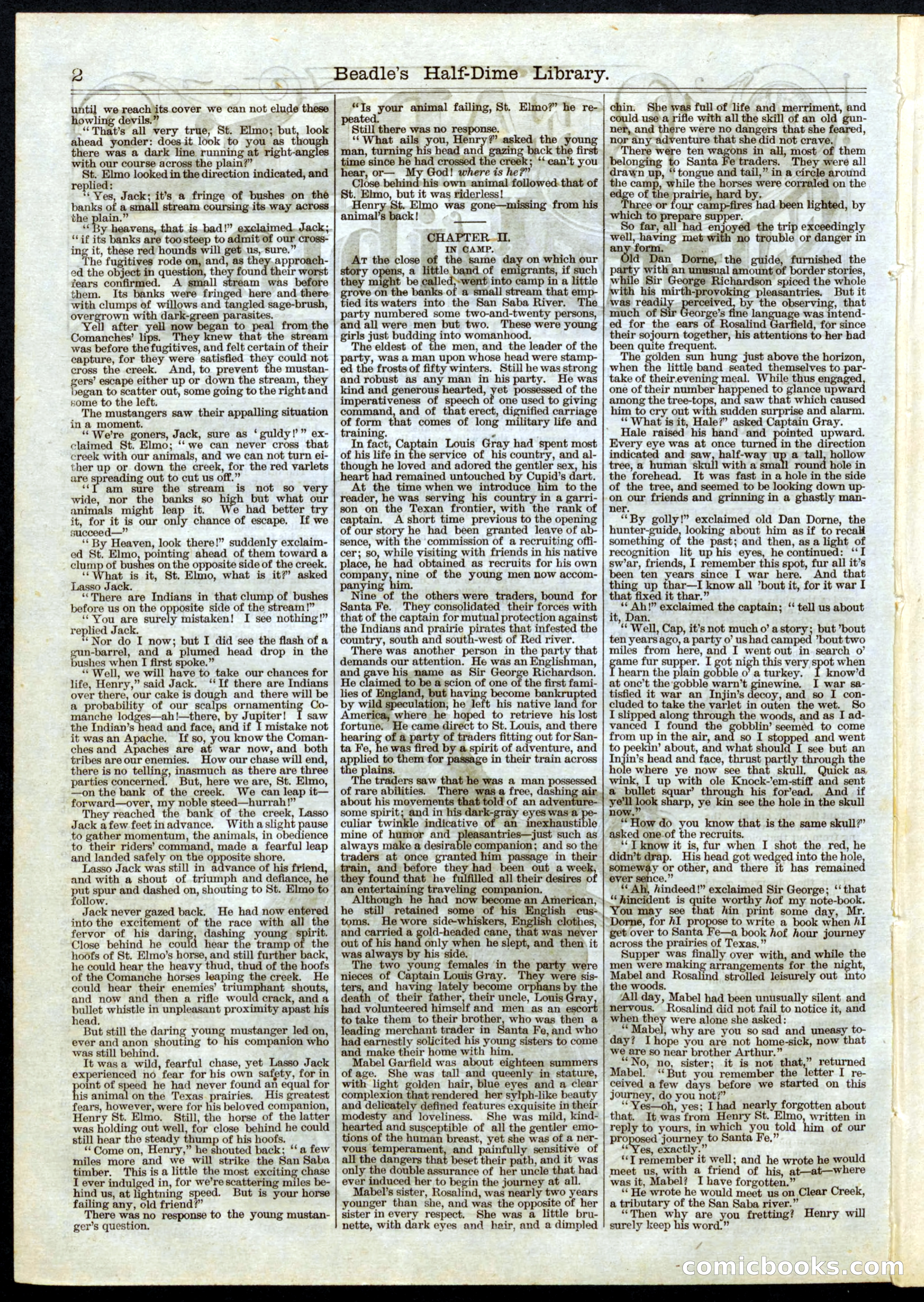 Beadle's Half Dime Library No. 41 — page 2 of 16