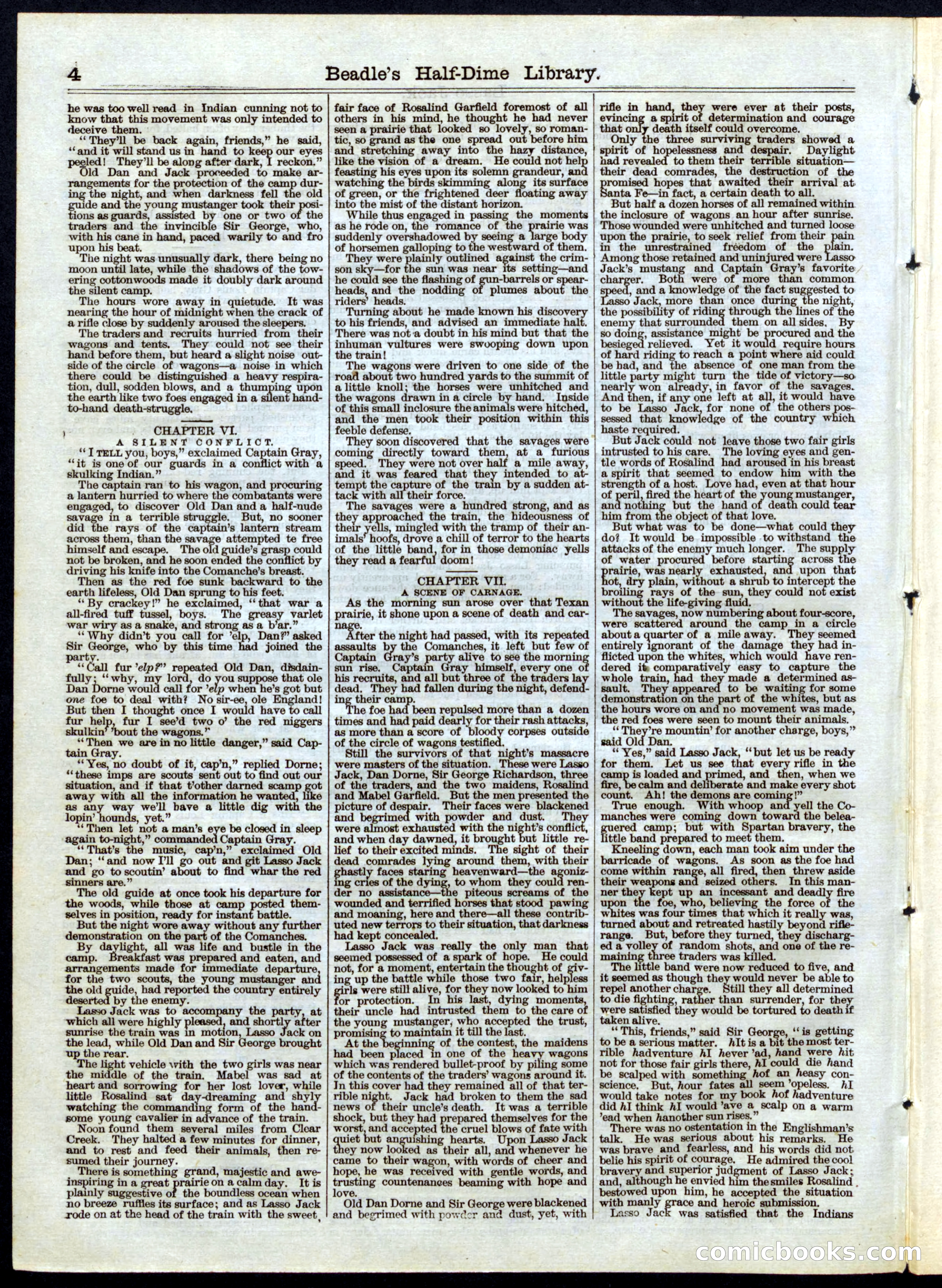 Beadle's Half Dime Library No. 41 — page 4 of 16