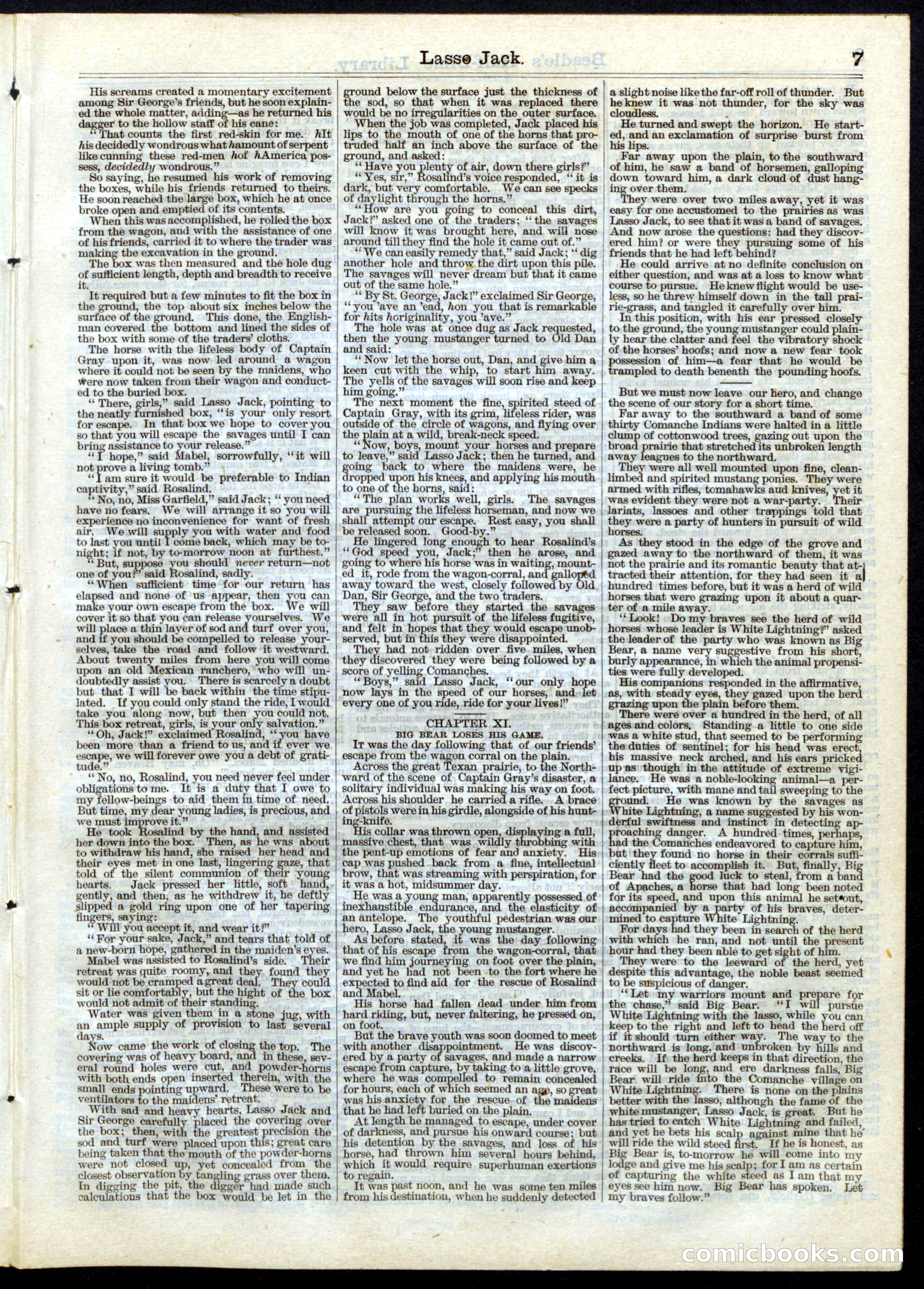 Beadle's Half Dime Library No. 41 — page 7 of 16