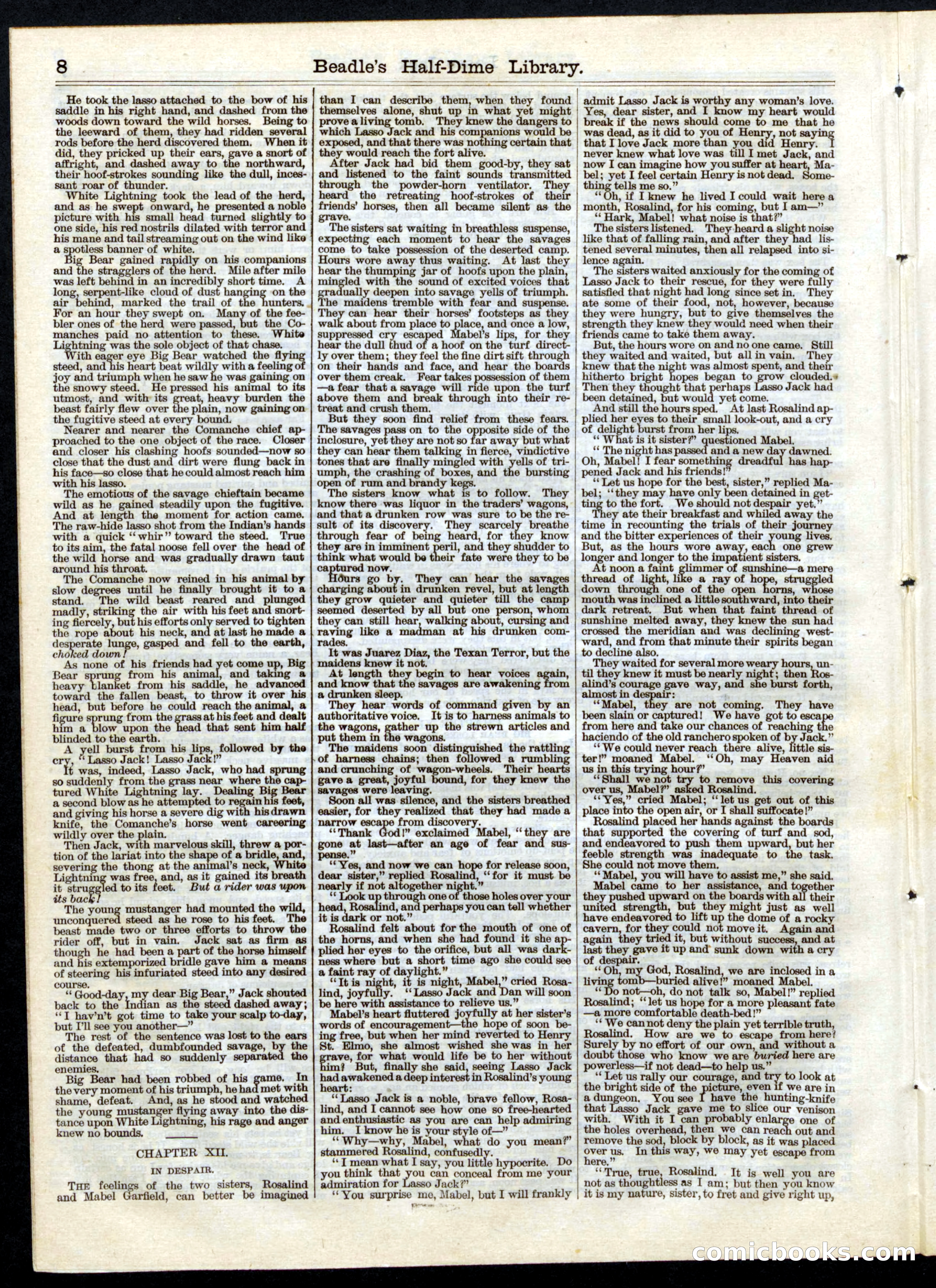 Beadle's Half Dime Library No. 41 — page 8 of 16