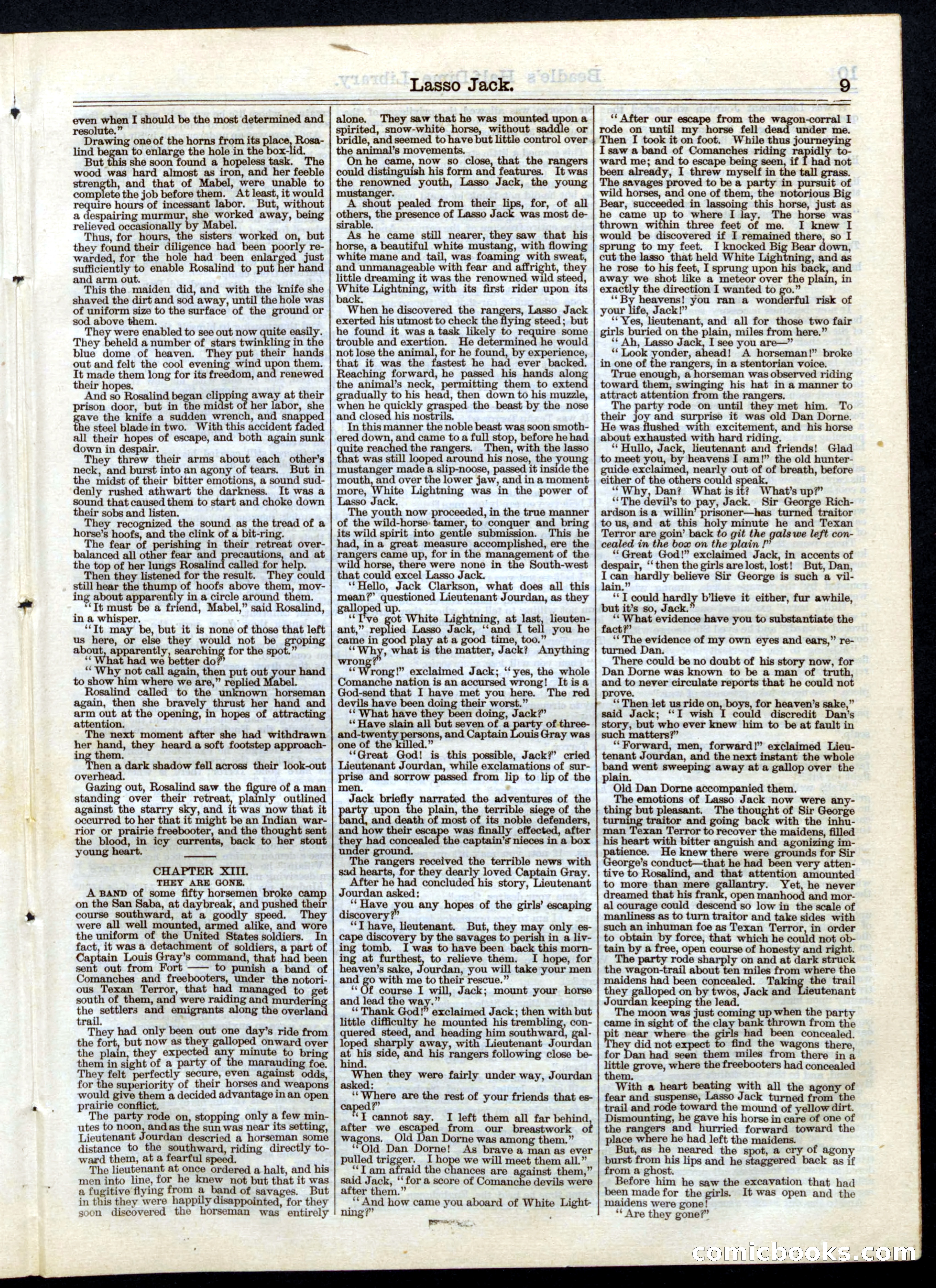 Beadle's Half Dime Library No. 41 — page 9 of 16