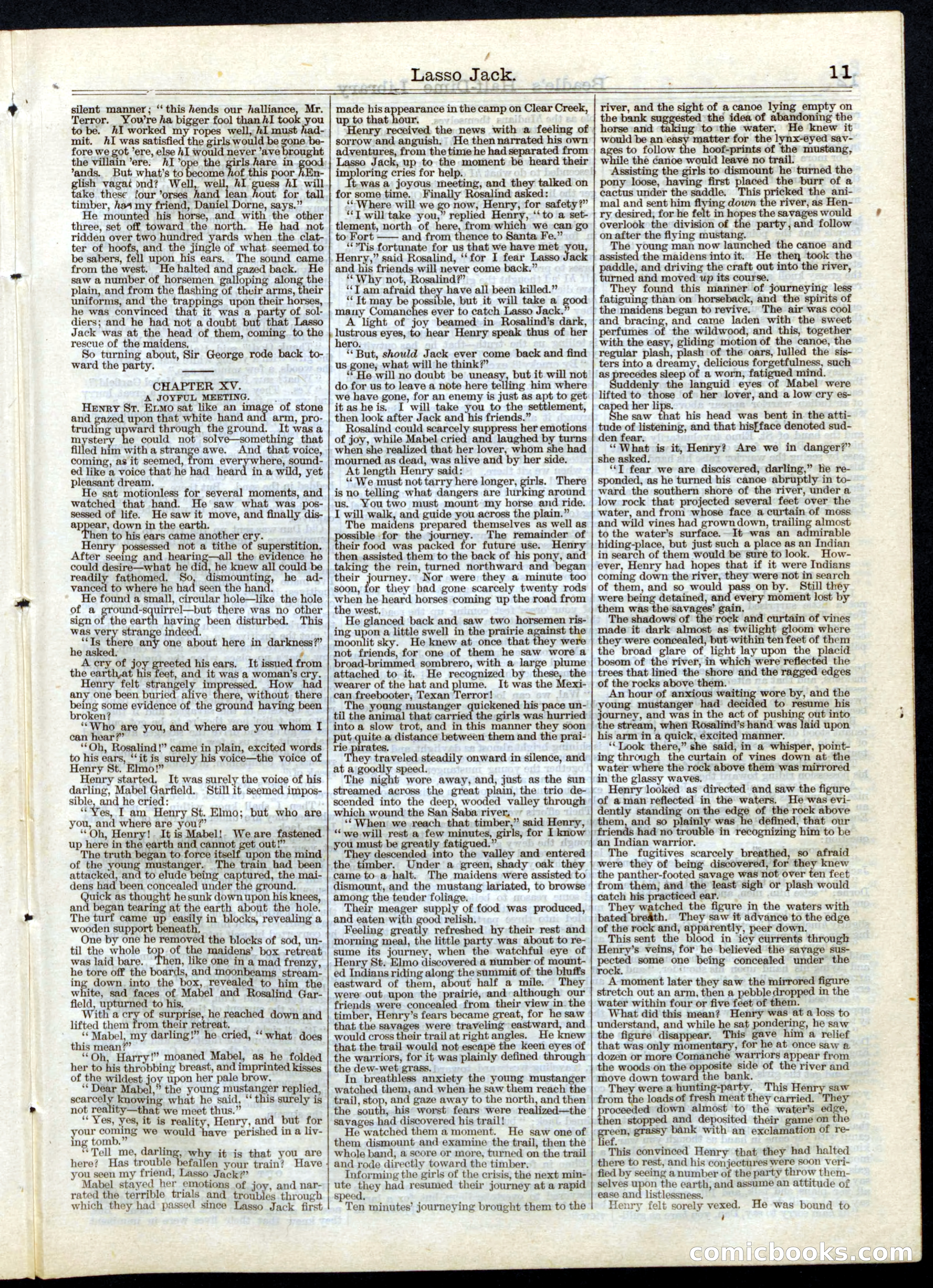 Beadle's Half Dime Library No. 41 — page 11 of 16