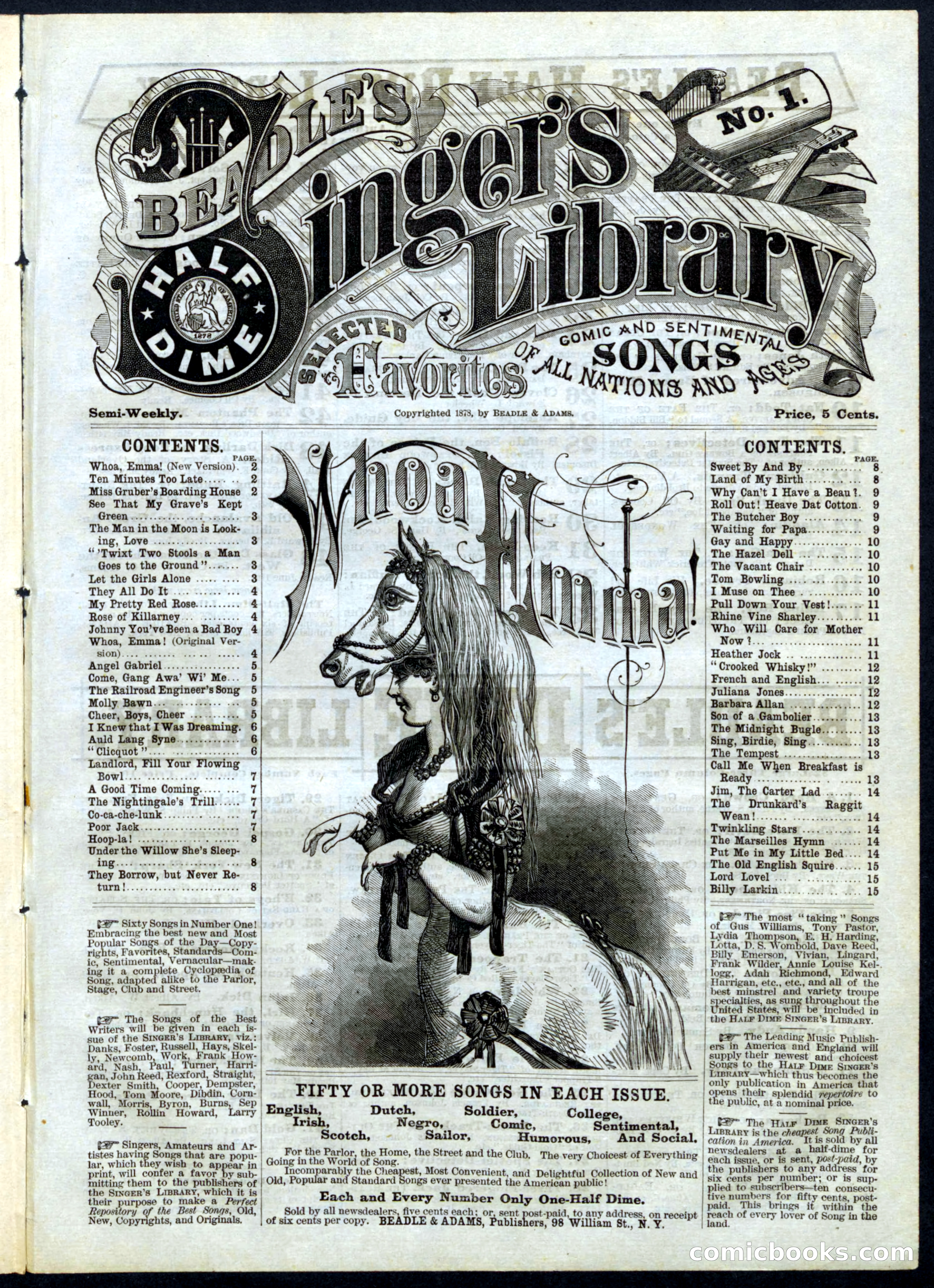 Beadle's Half Dime Library No. 41 — page 15 of 16