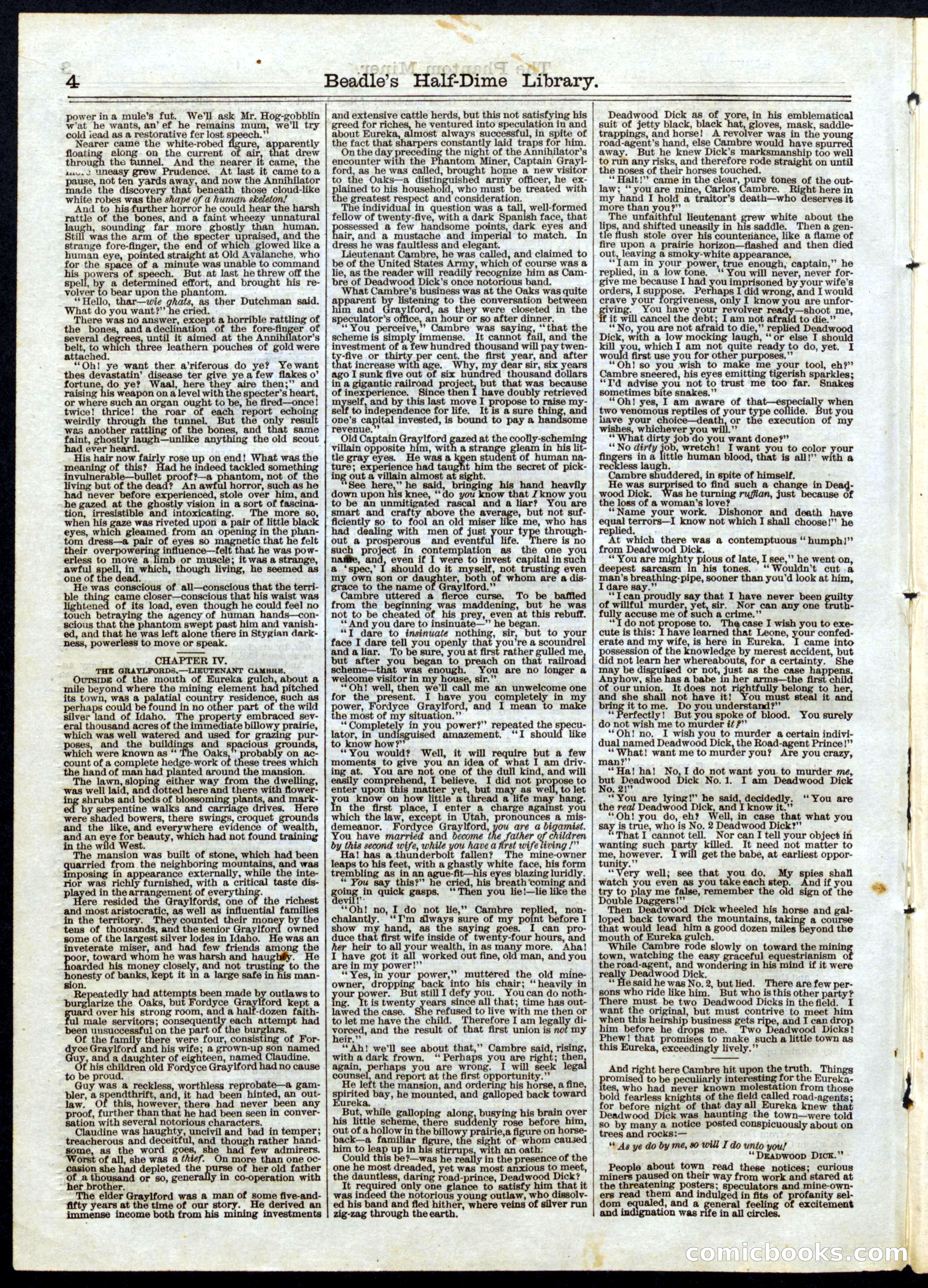 Beadle's Half Dime Library No. 42 — page 4 of 16
