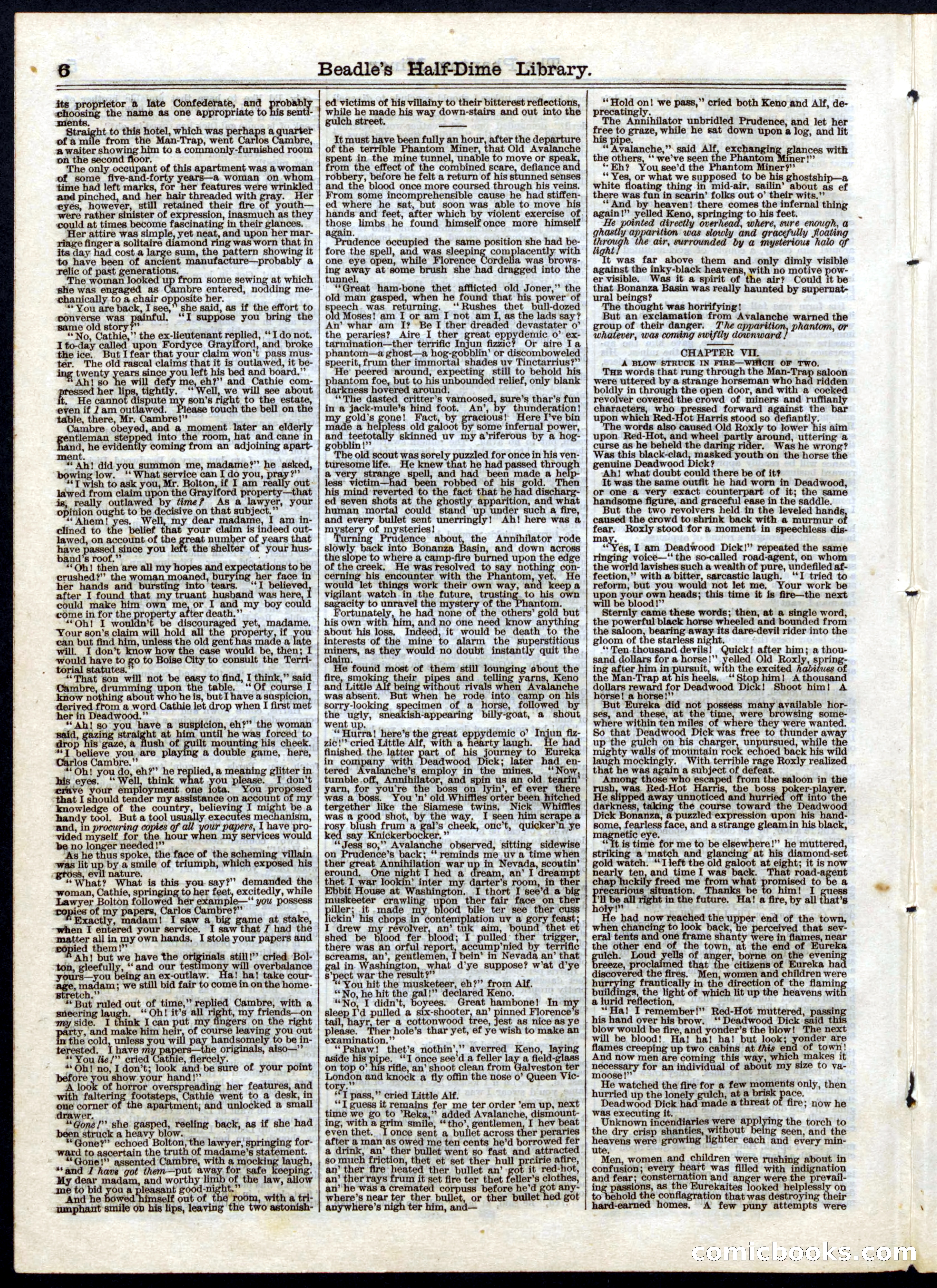 Beadle's Half Dime Library No. 42 — page 6 of 16