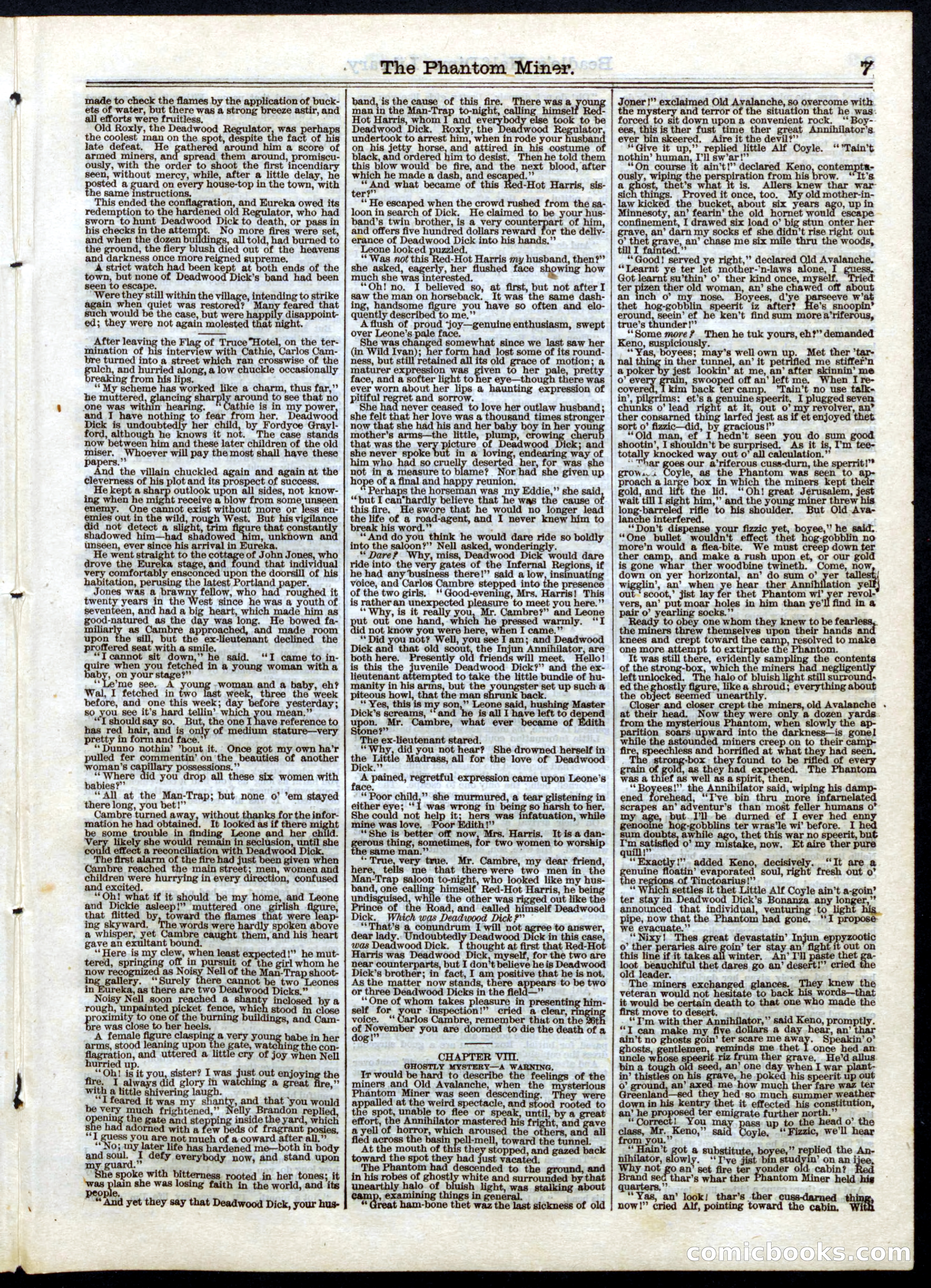 Beadle's Half Dime Library No. 42 — page 7 of 16