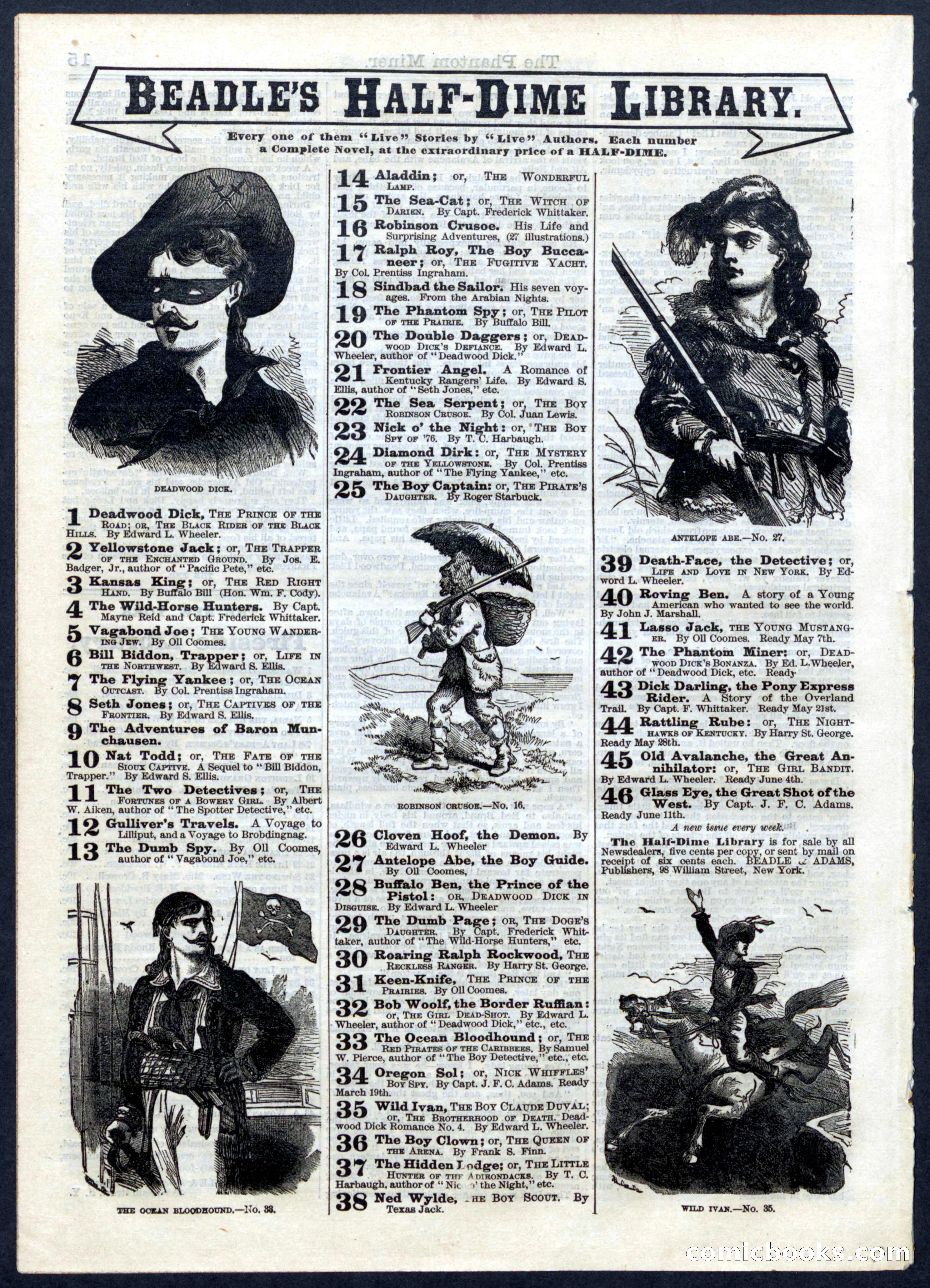 Beadle's Half Dime Library No. 42 — page 16 of 16