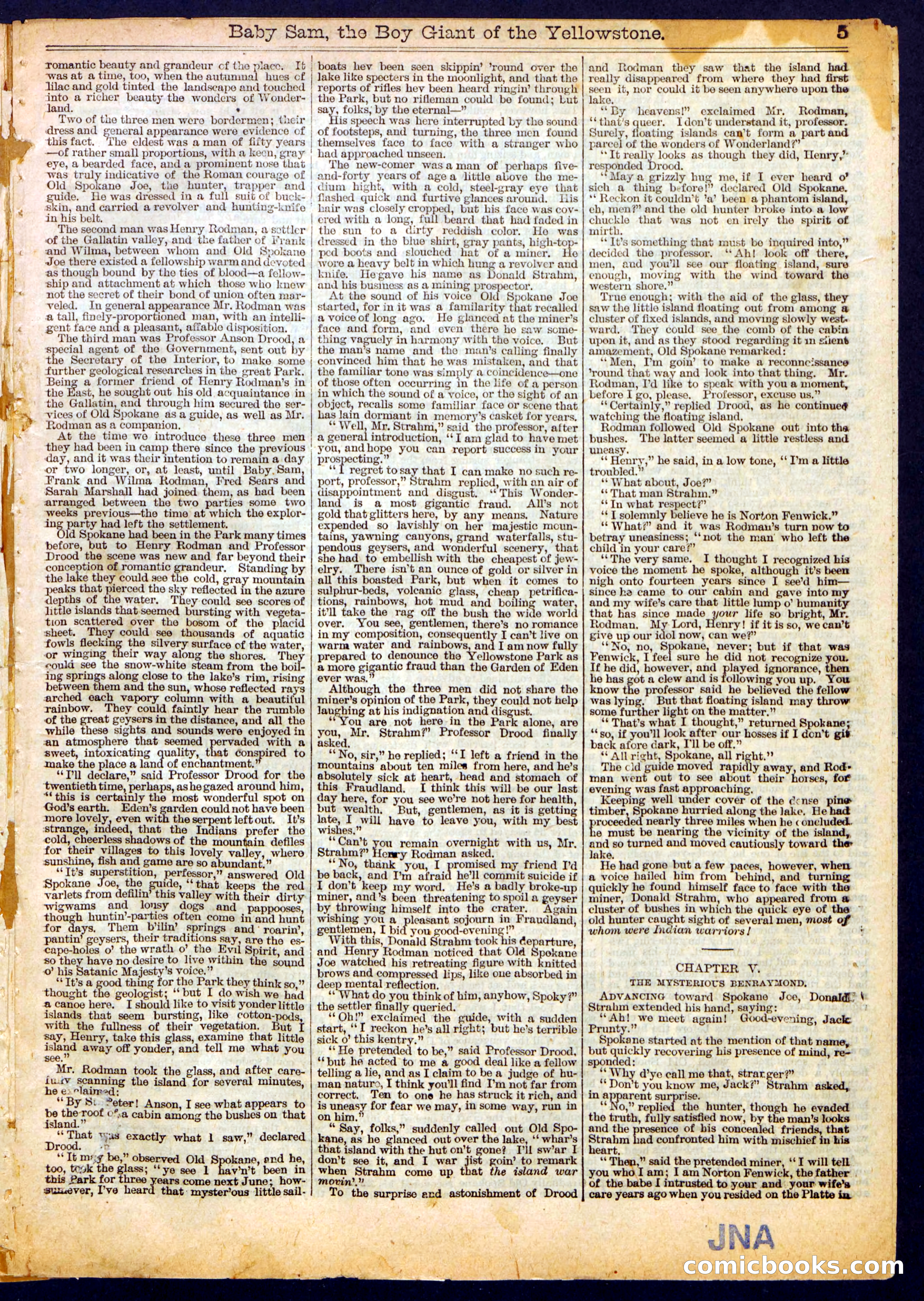 Beadle's Half Dime Library, No. 422 — page 5 of 16