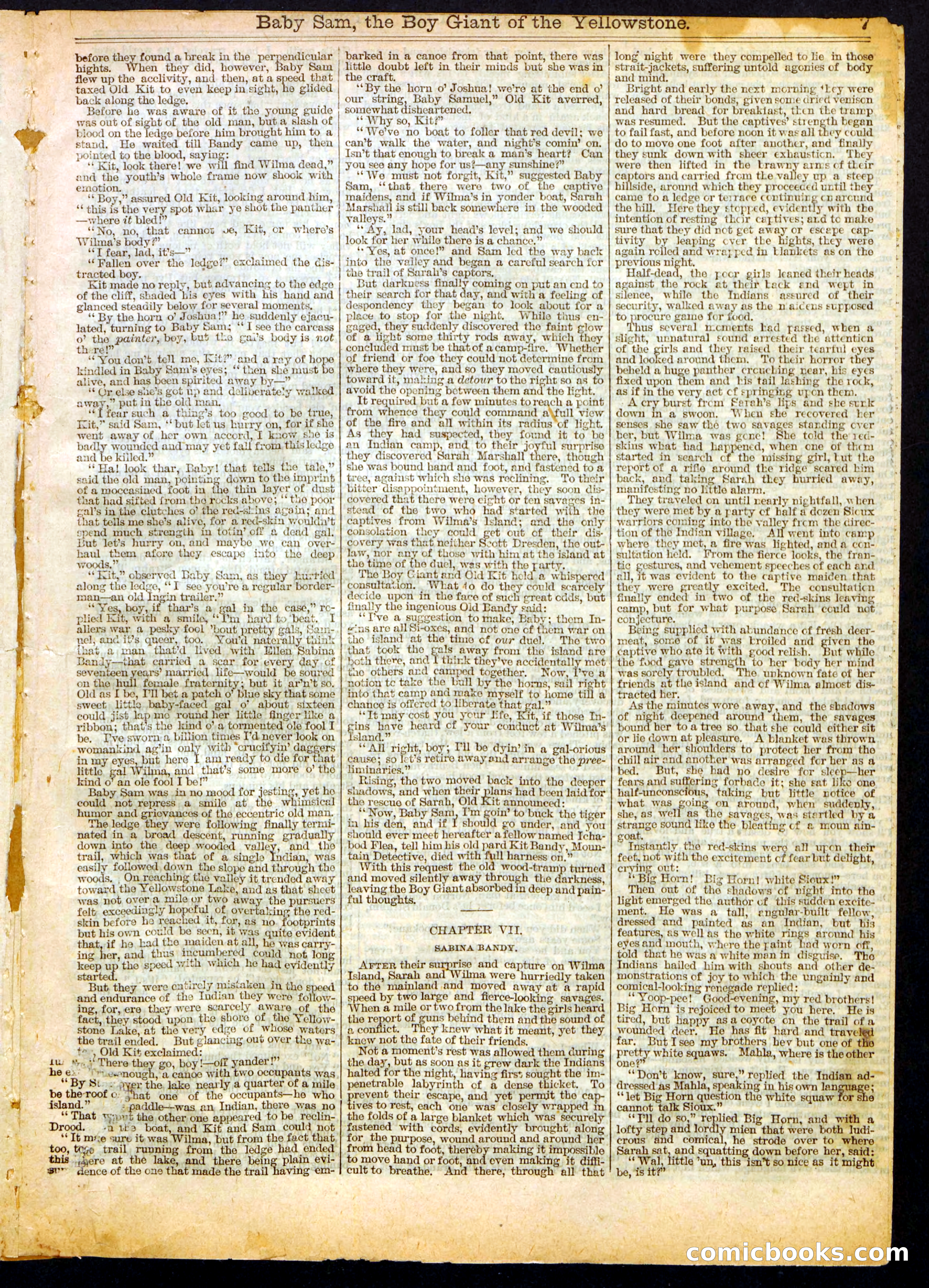 Beadle's Half Dime Library, No. 422 — page 7 of 16