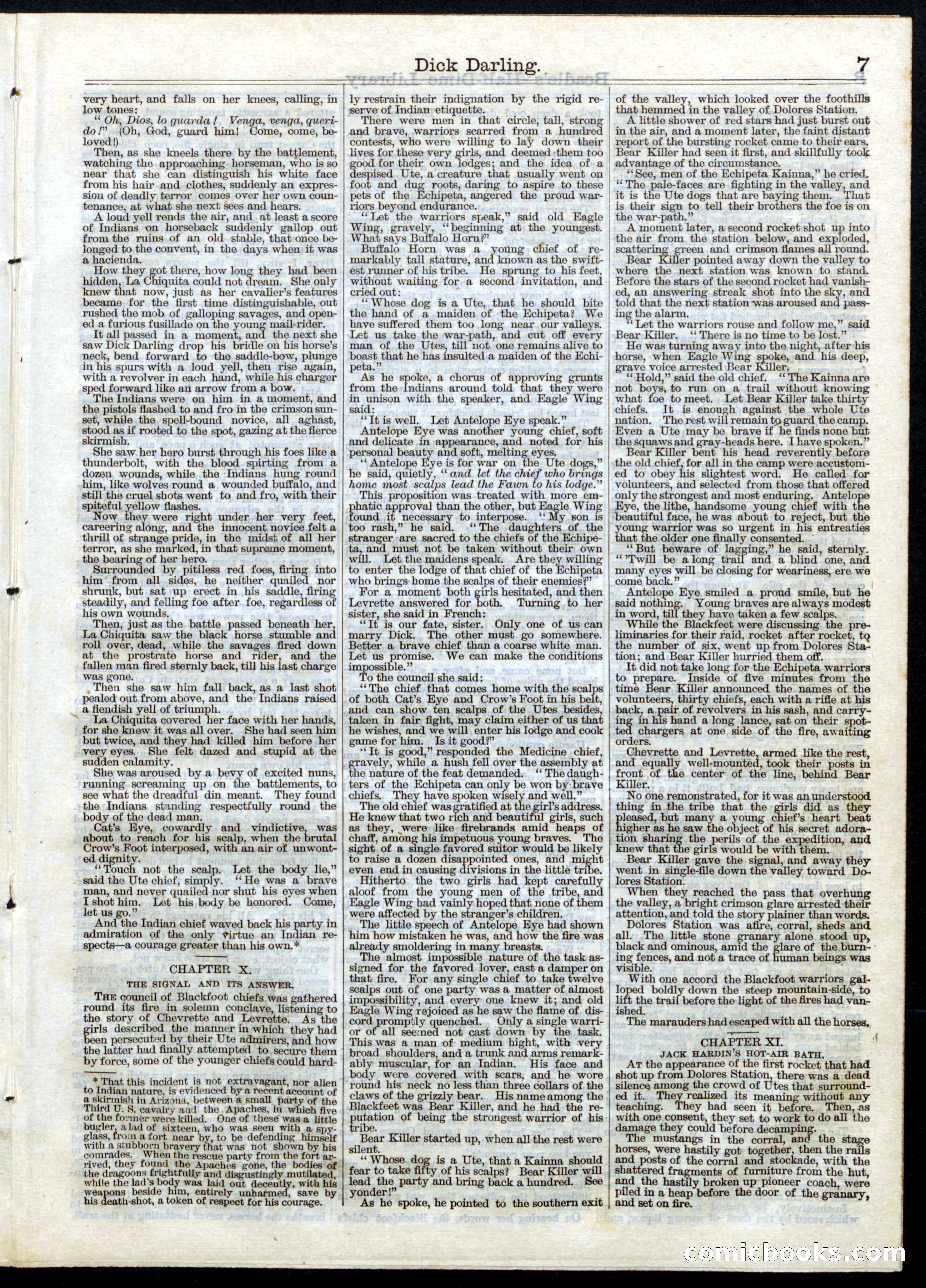 Beadle's Half Dime Library, No. 48 — page 7 of 16