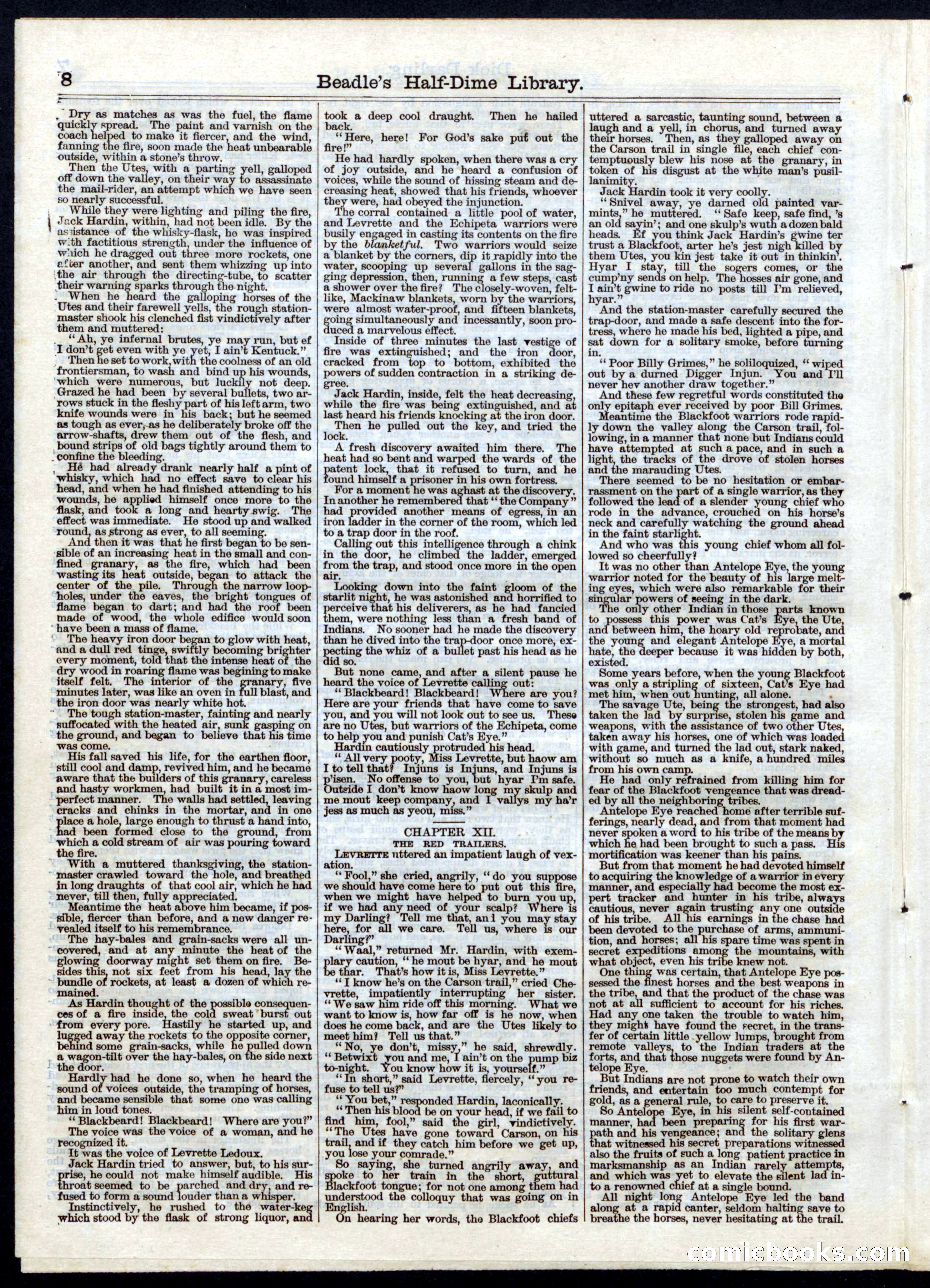 Beadle's Half Dime Library, No. 48 — page 8 of 16
