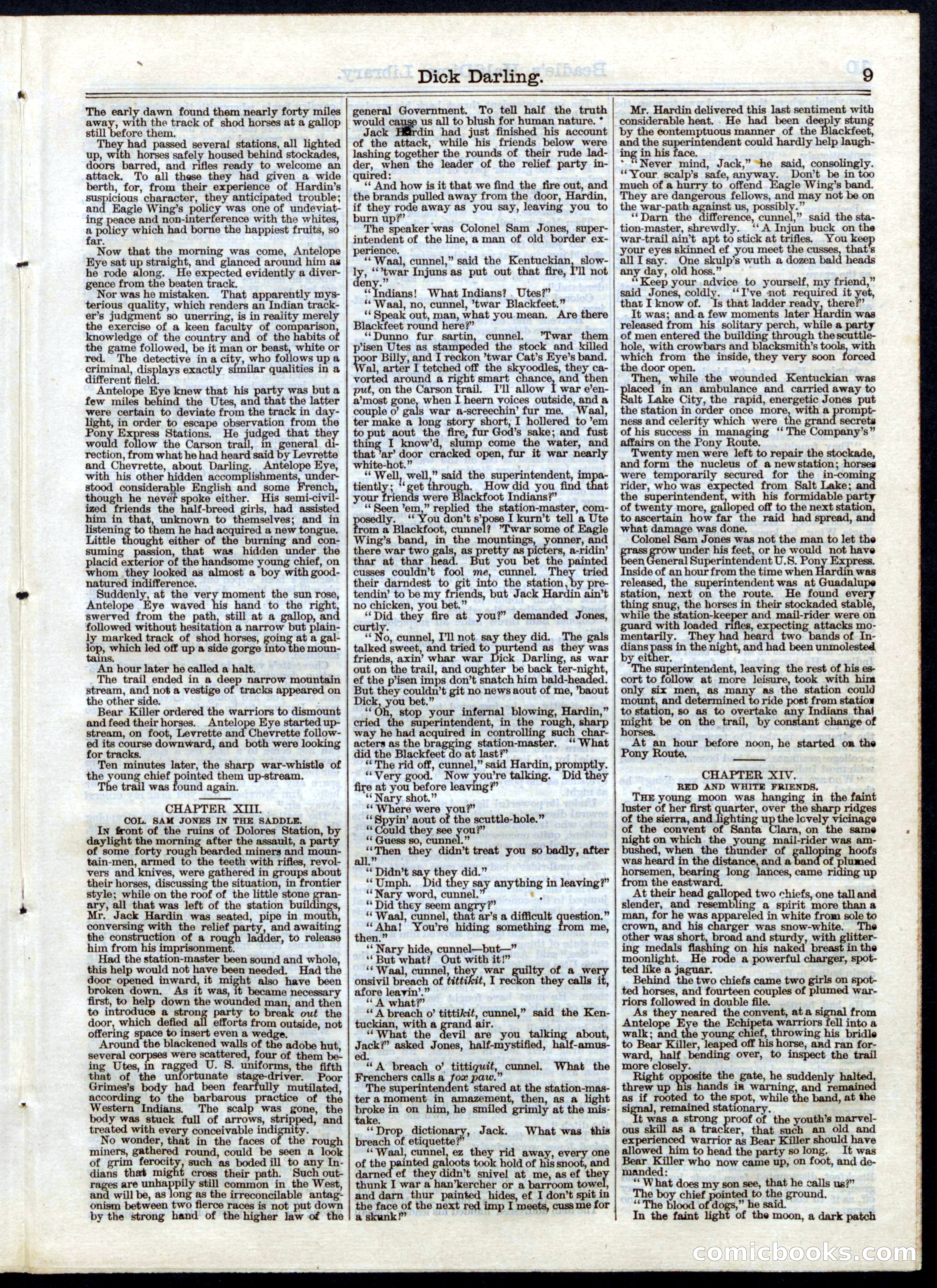 Beadle's Half Dime Library, No. 48 — page 9 of 16