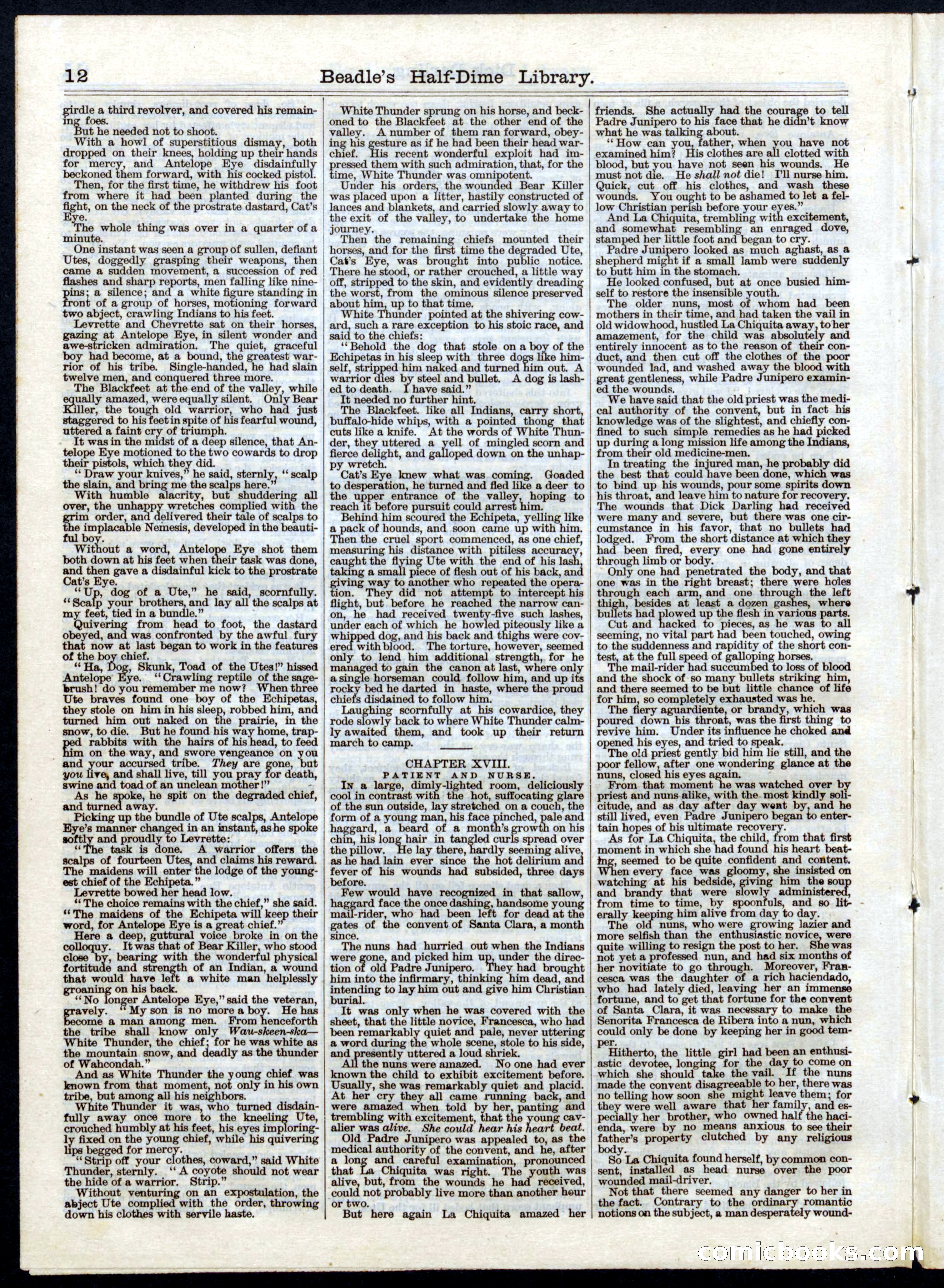 Beadle's Half Dime Library, No. 48 — page 12 of 16