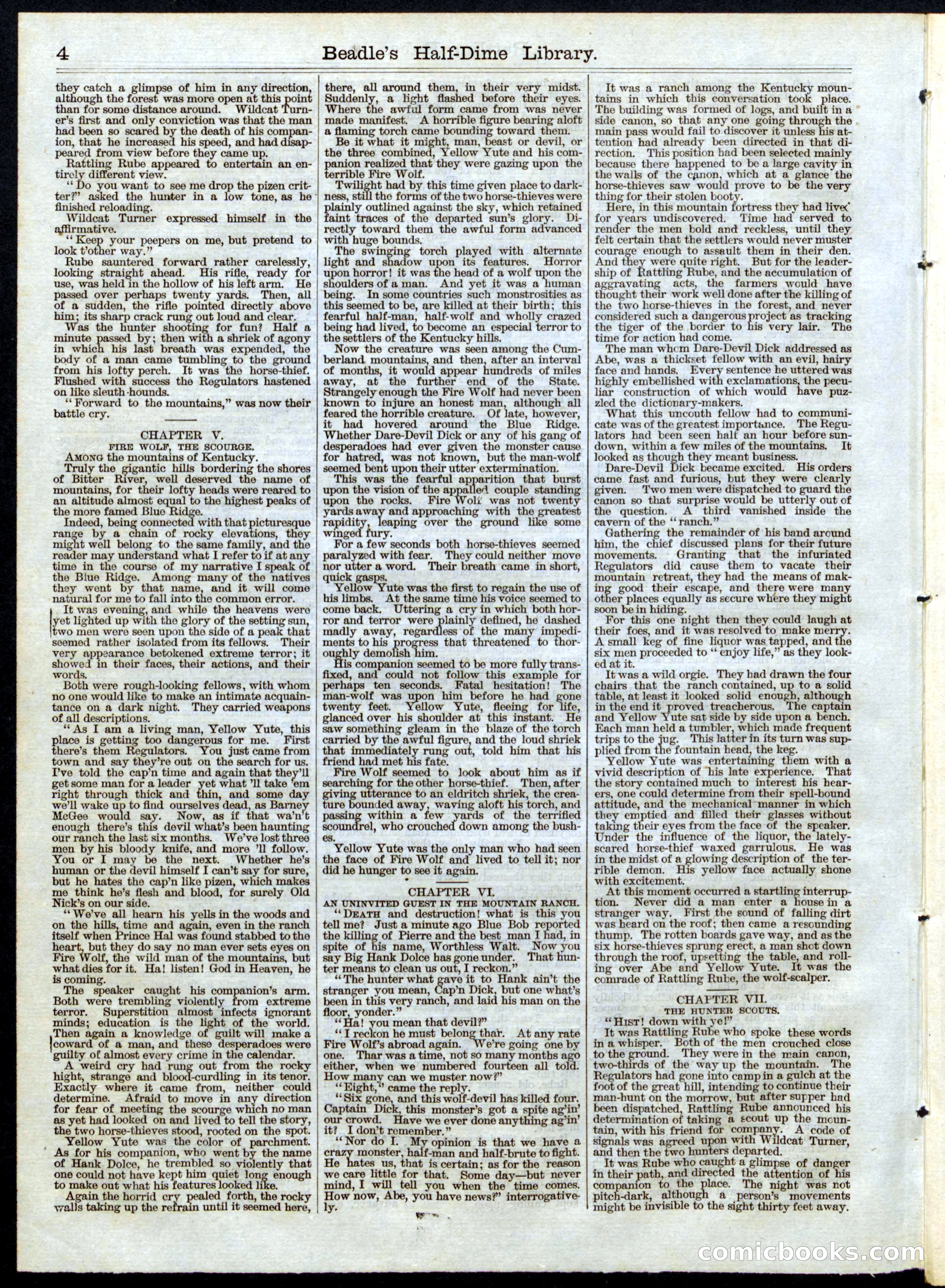 Beadle's Half Dime Library No. 44 — page 4 of 16