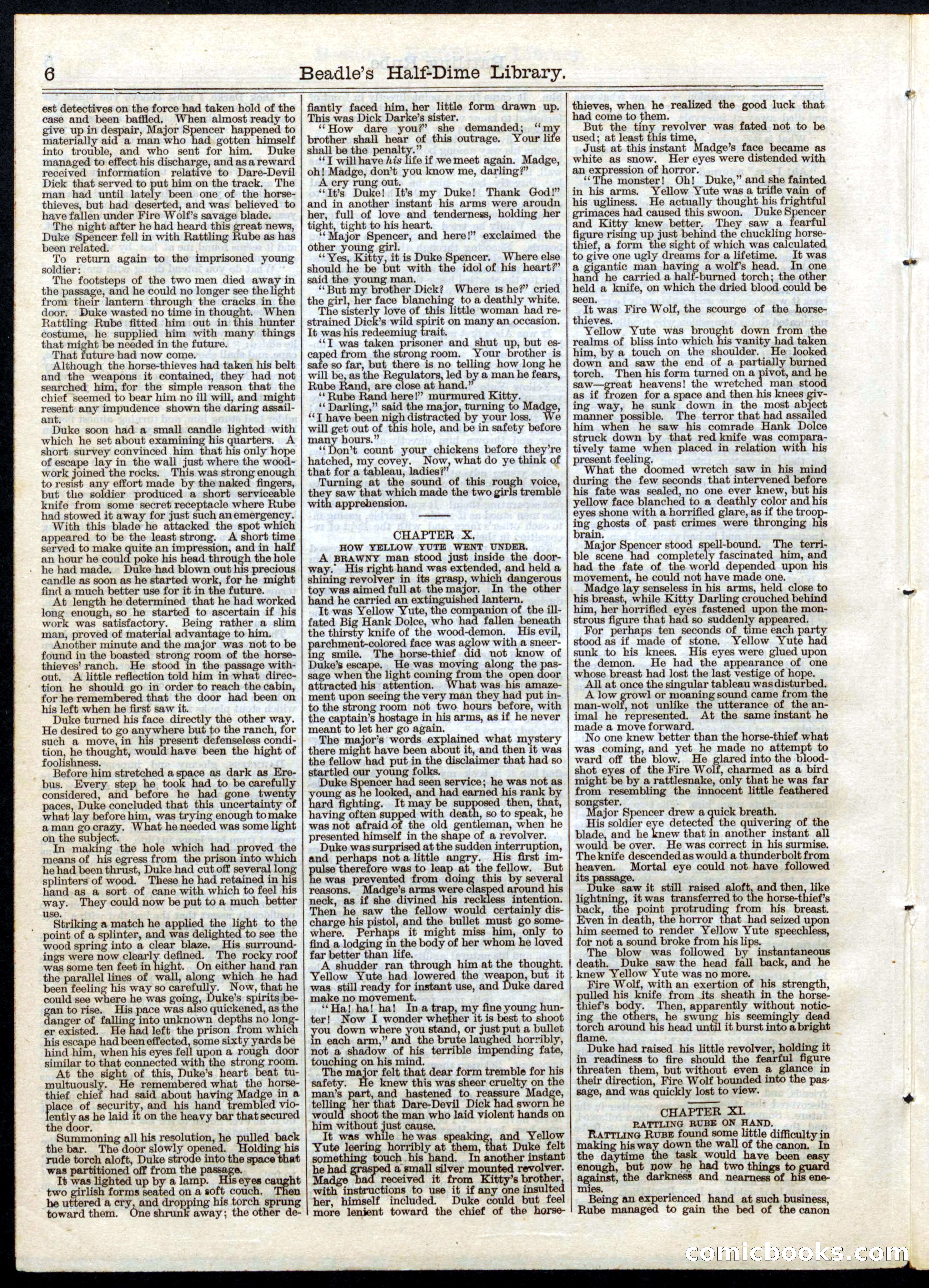 Beadle's Half Dime Library No. 44 — page 6 of 16
