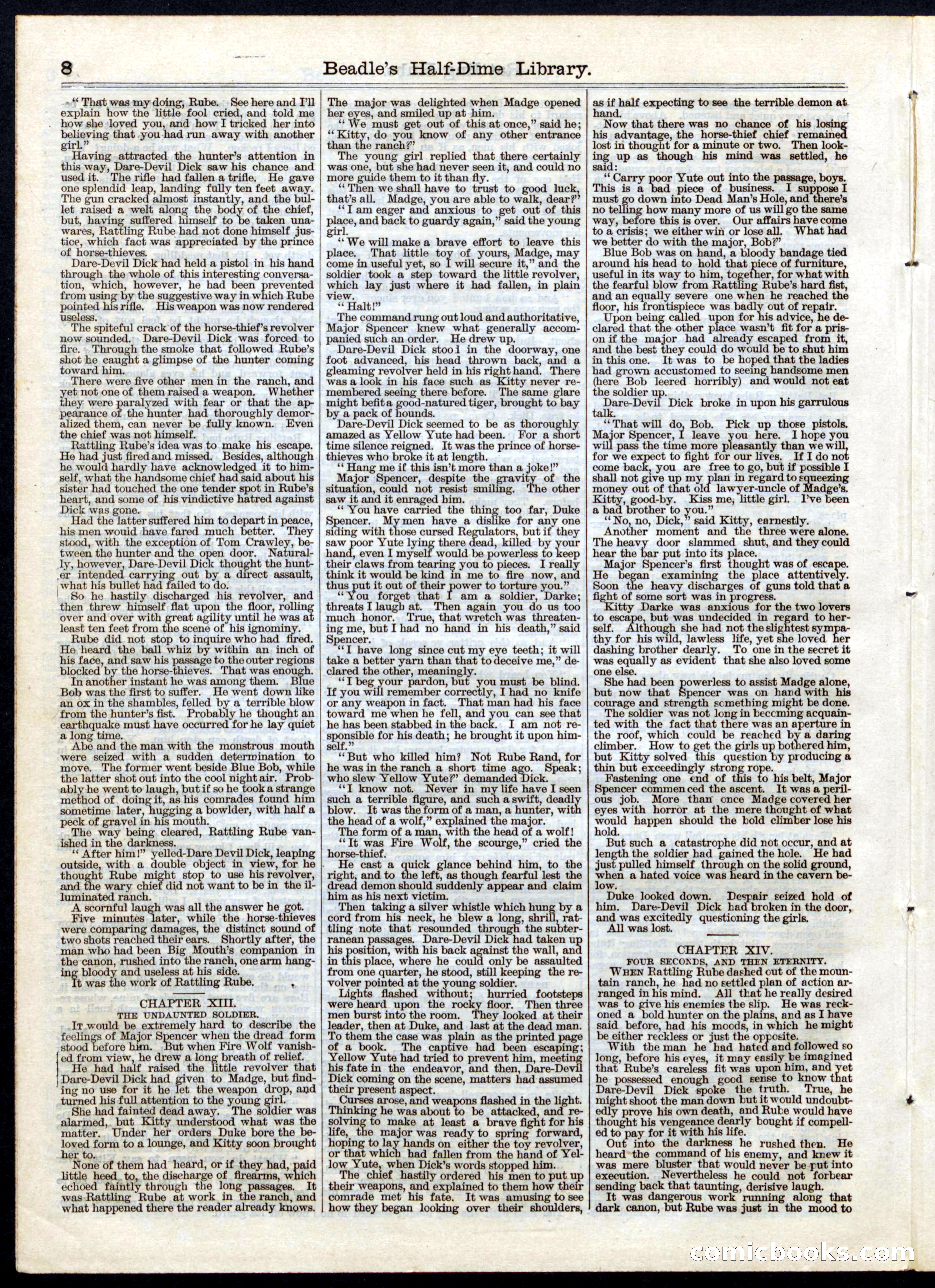 Beadle's Half Dime Library No. 44 — page 8 of 16