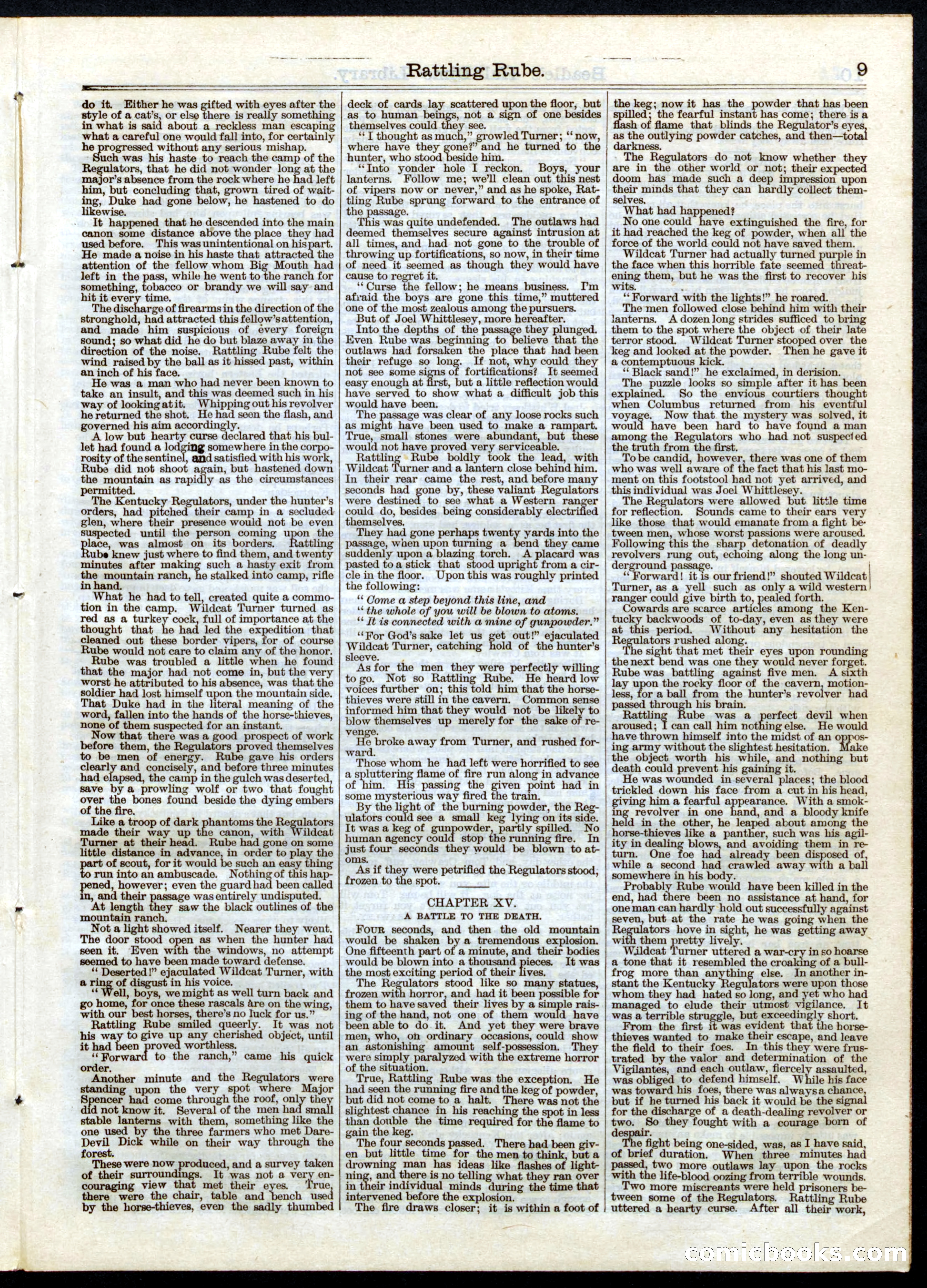 Beadle's Half Dime Library No. 44 — page 9 of 16