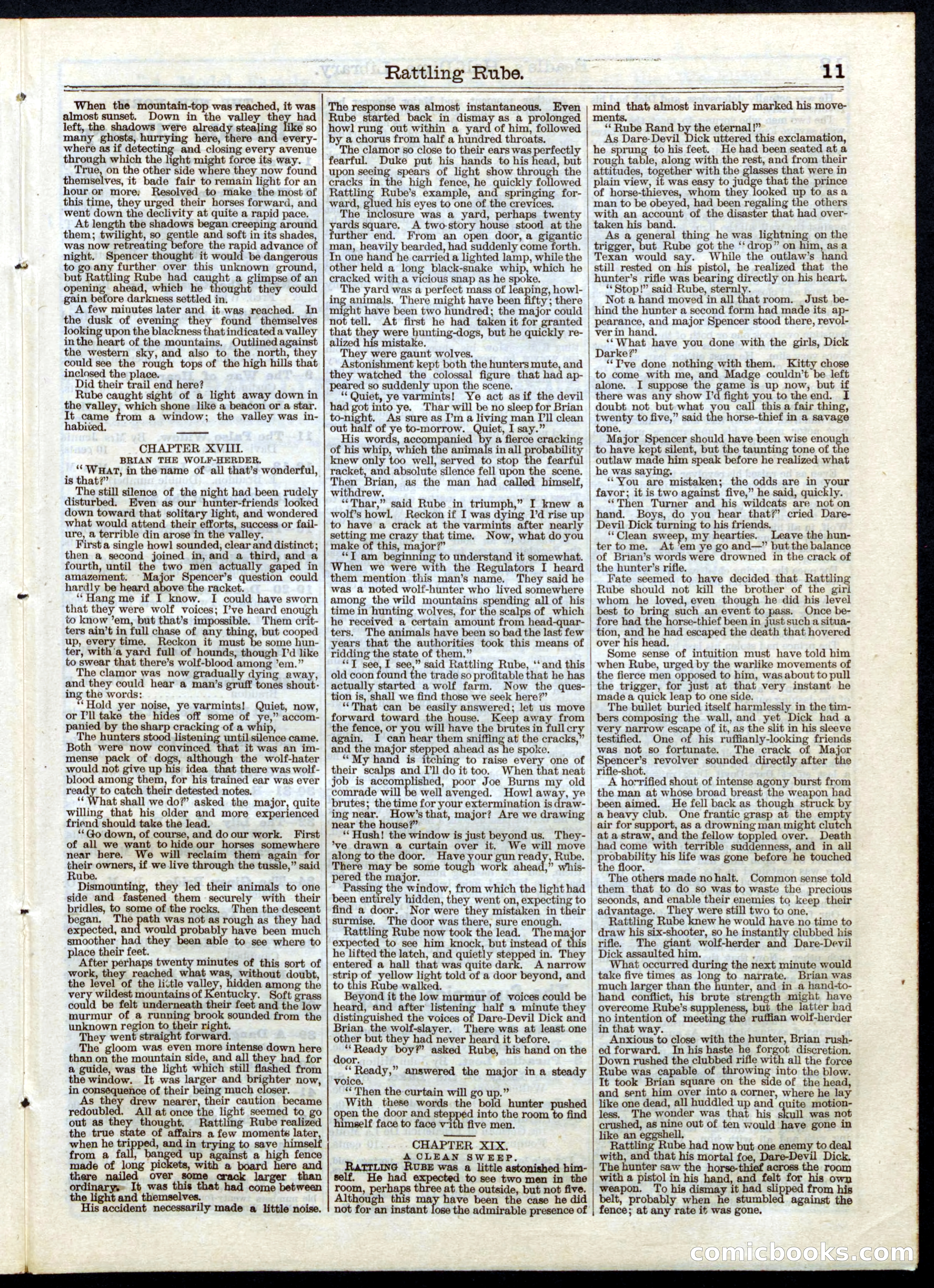 Beadle's Half Dime Library No. 44 — page 11 of 16