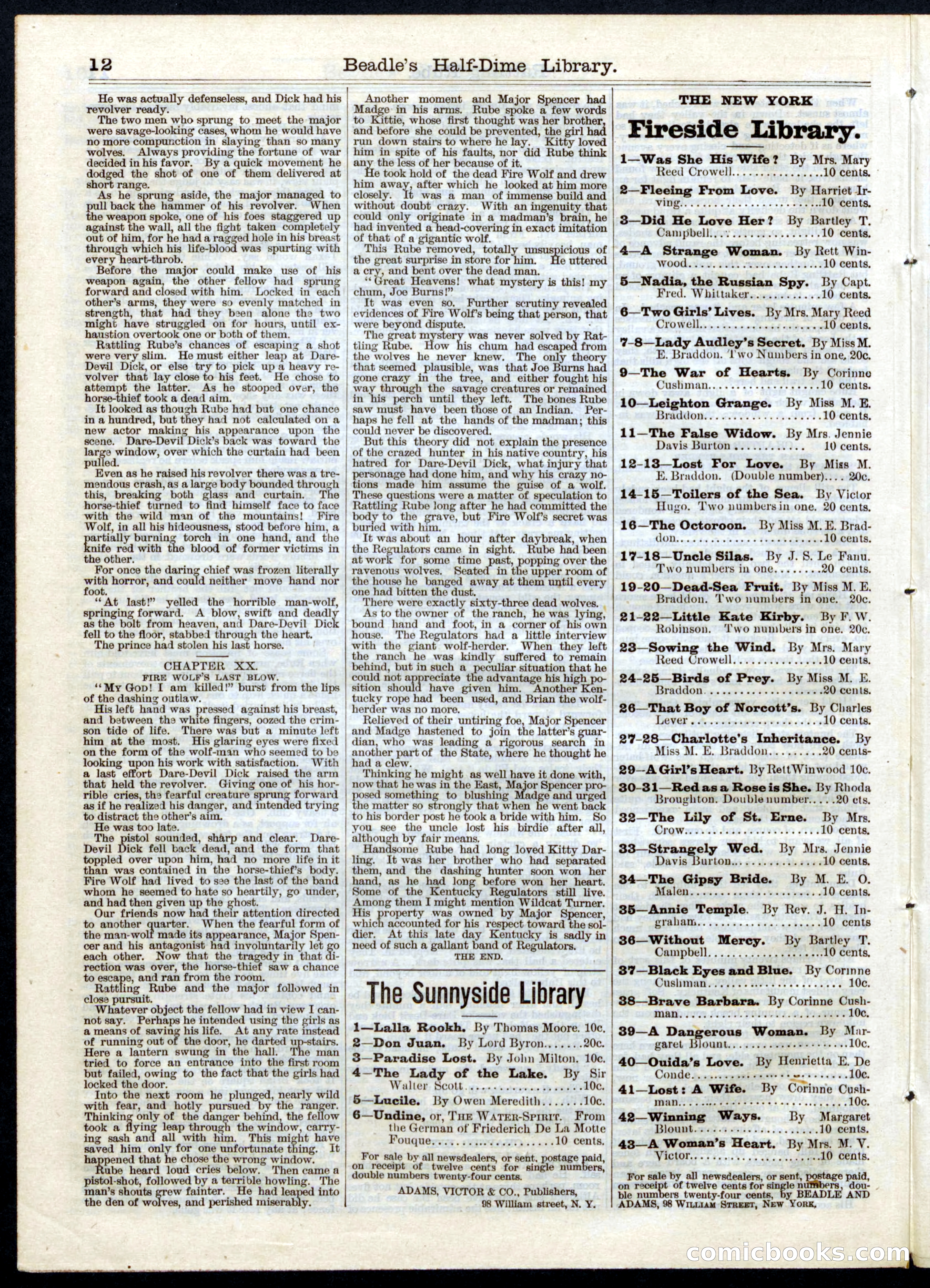 Beadle's Half Dime Library No. 44 — page 12 of 16
