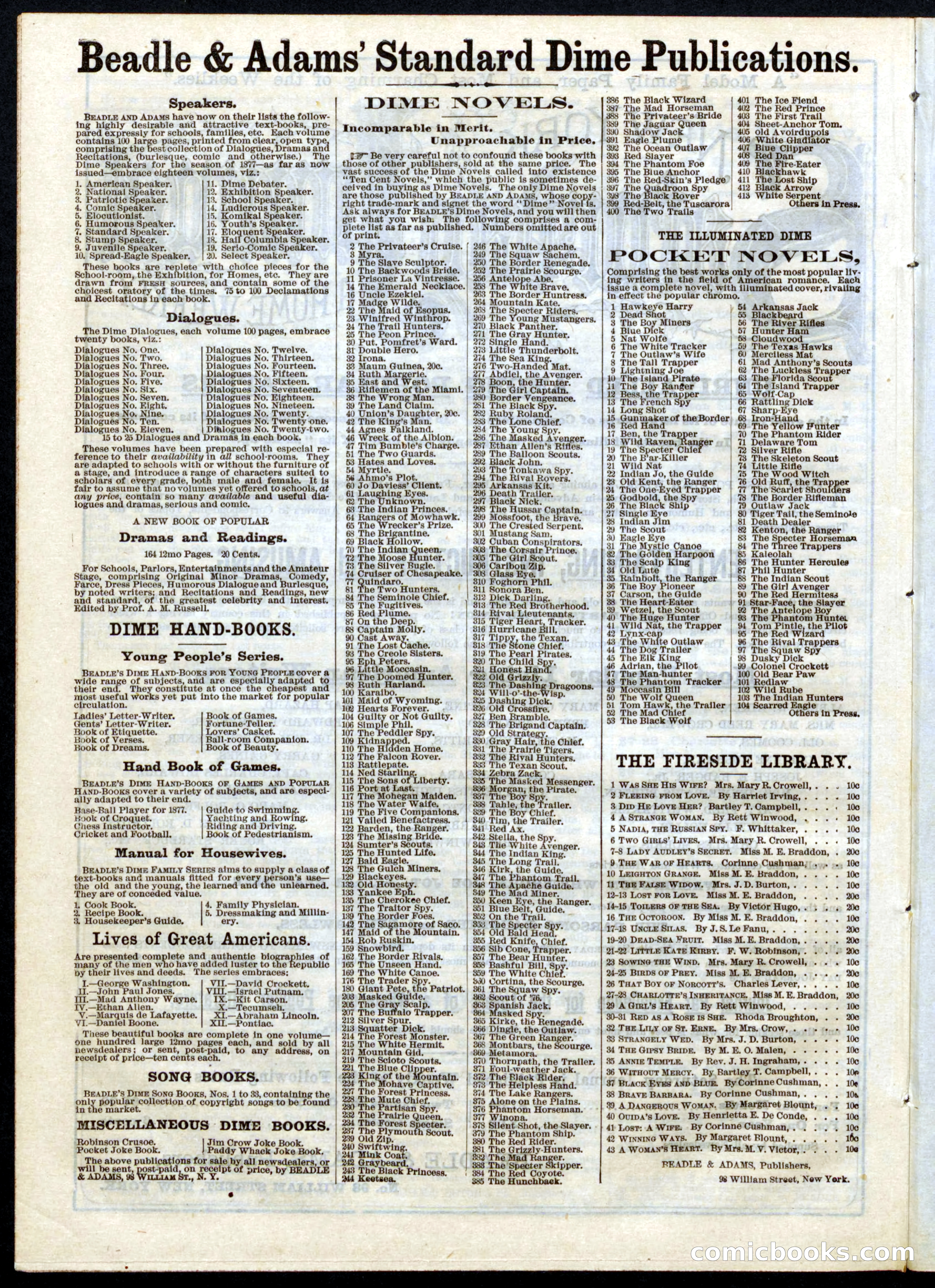 Beadle's Half Dime Library No. 44 — page 14 of 16
