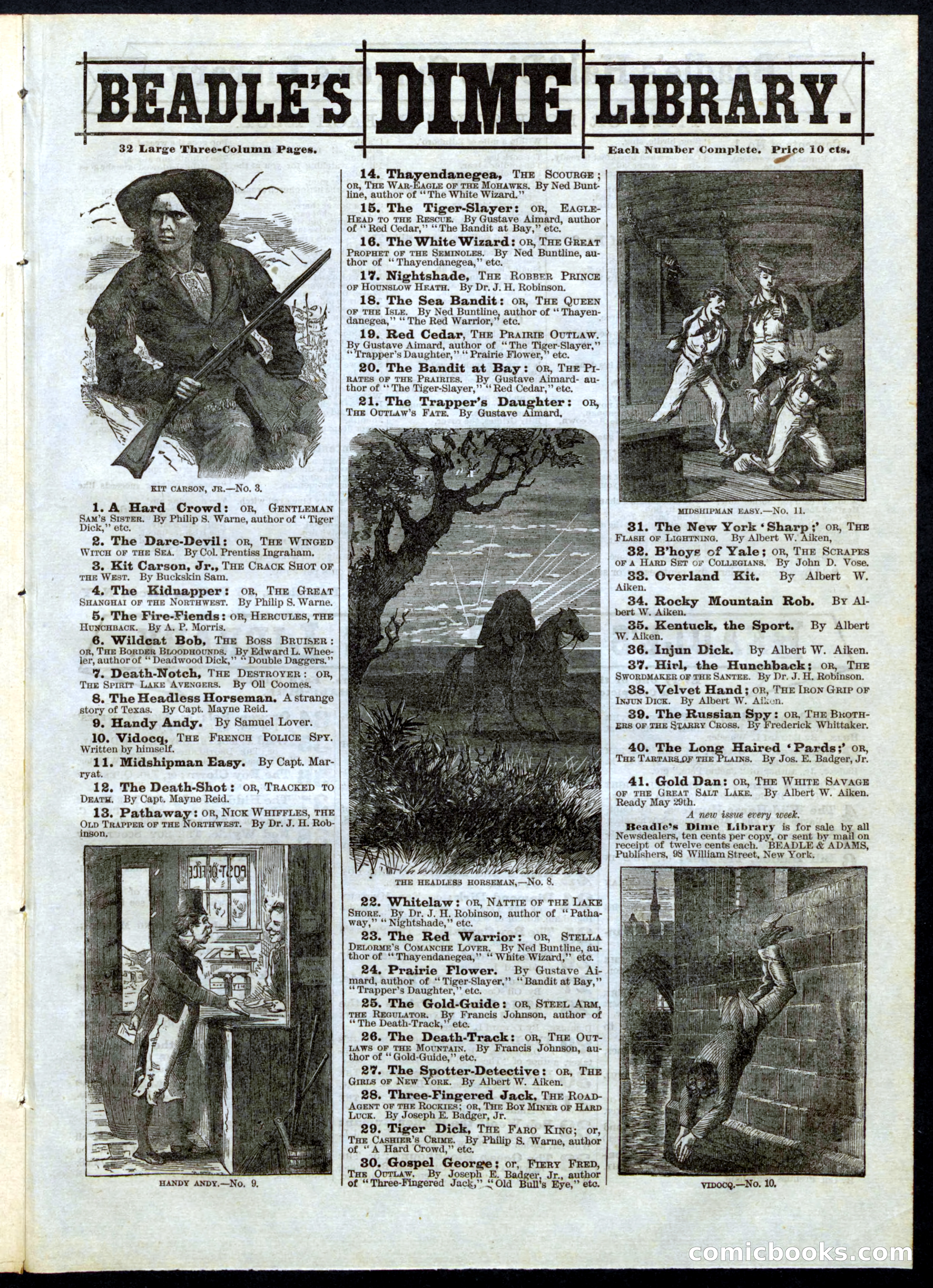 Beadle's Half Dime Library No. 44 — page 15 of 16