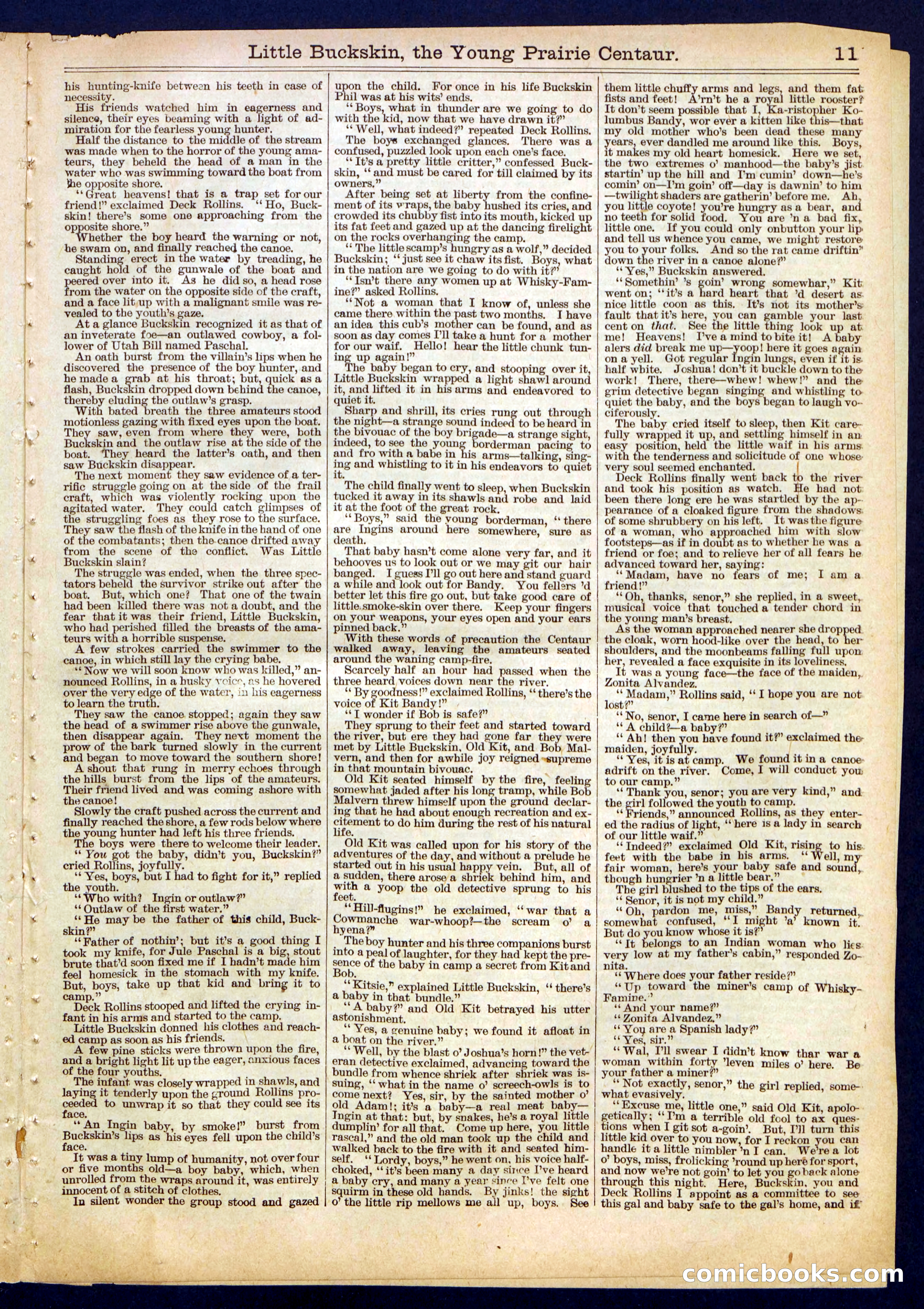 Beadle's Half Dime Library No. 444 — page 11 of 16