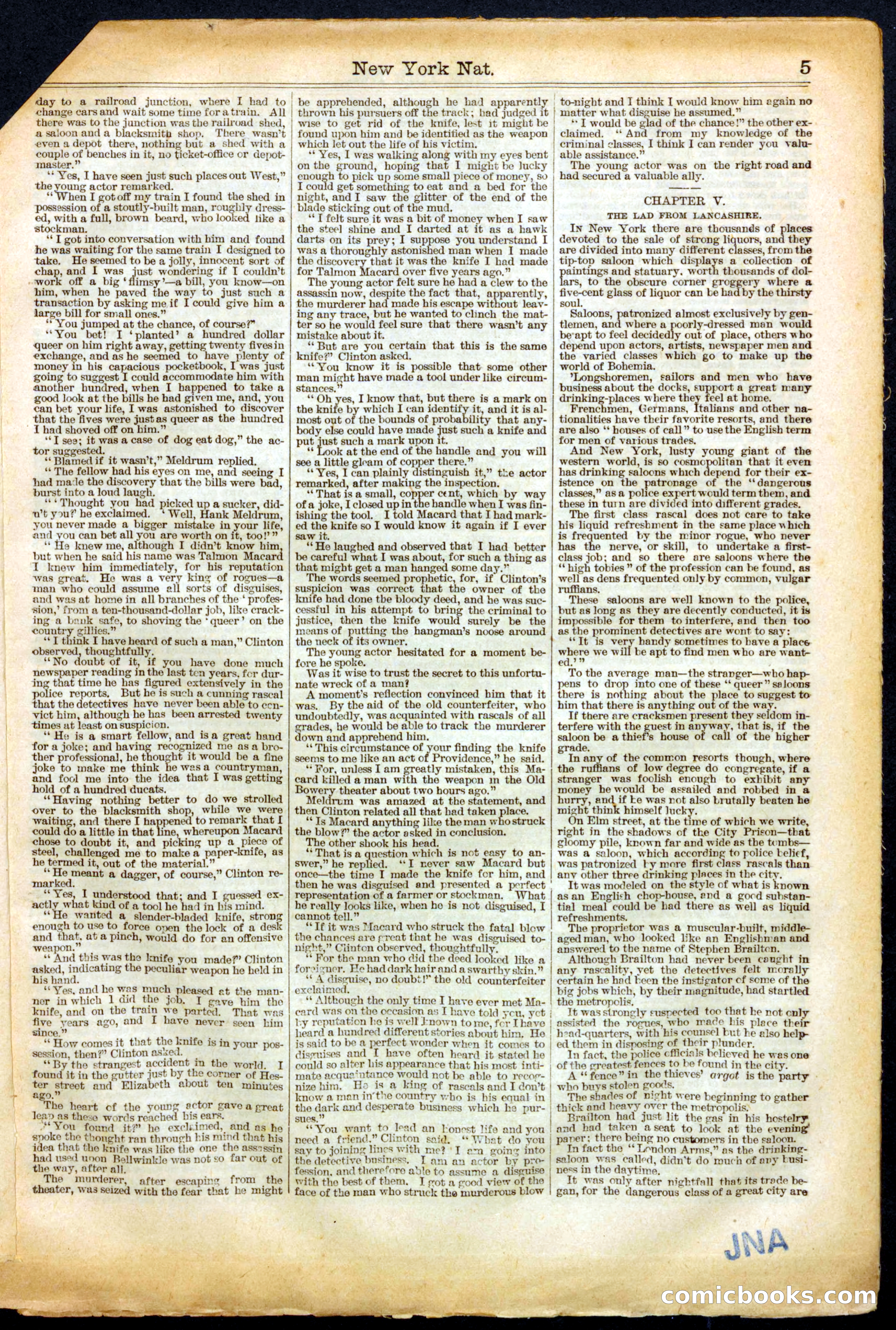 Beadle's Half Dime Library No. 447 — page 5 of 16
