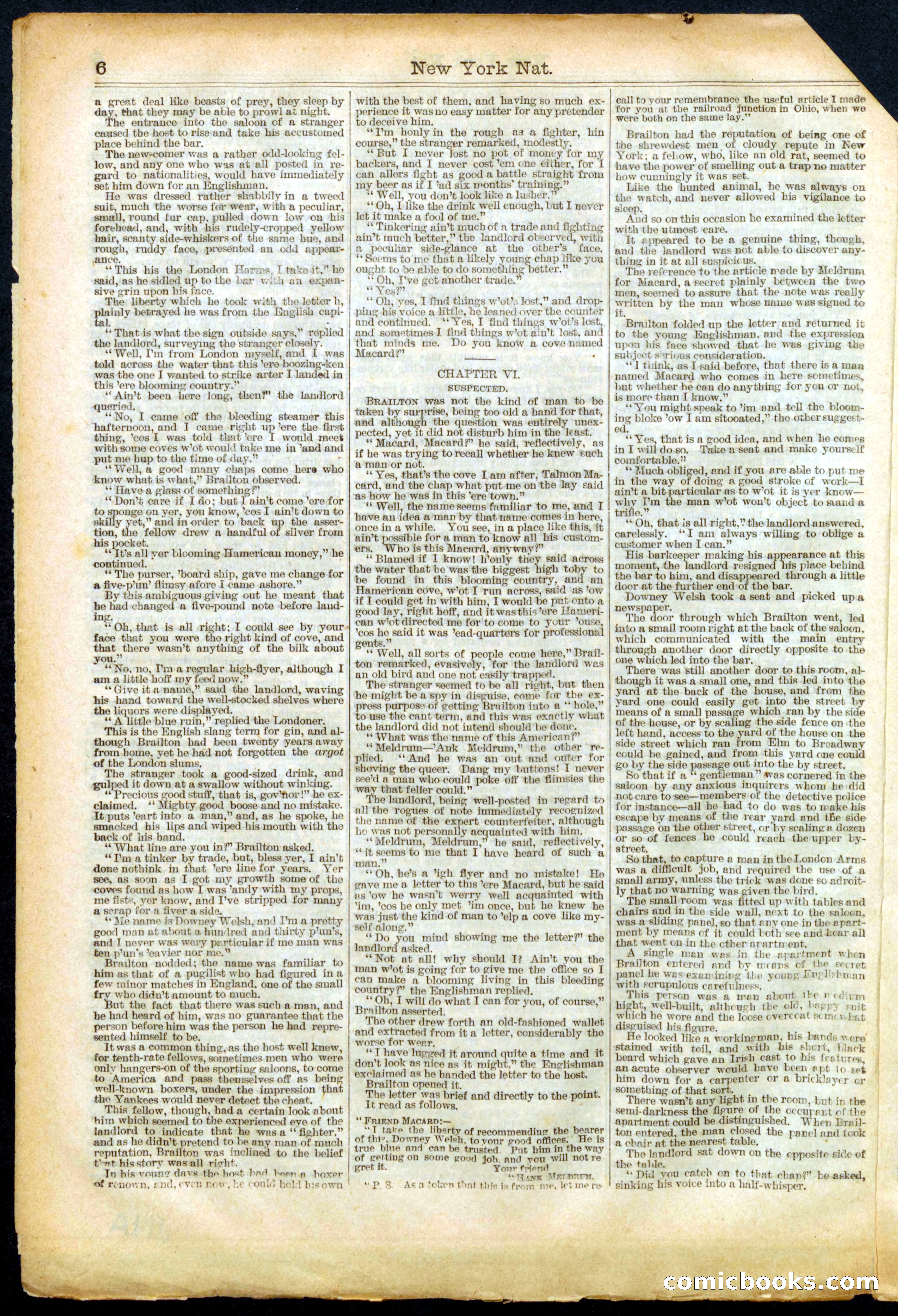 Beadle's Half Dime Library No. 447 — page 6 of 16