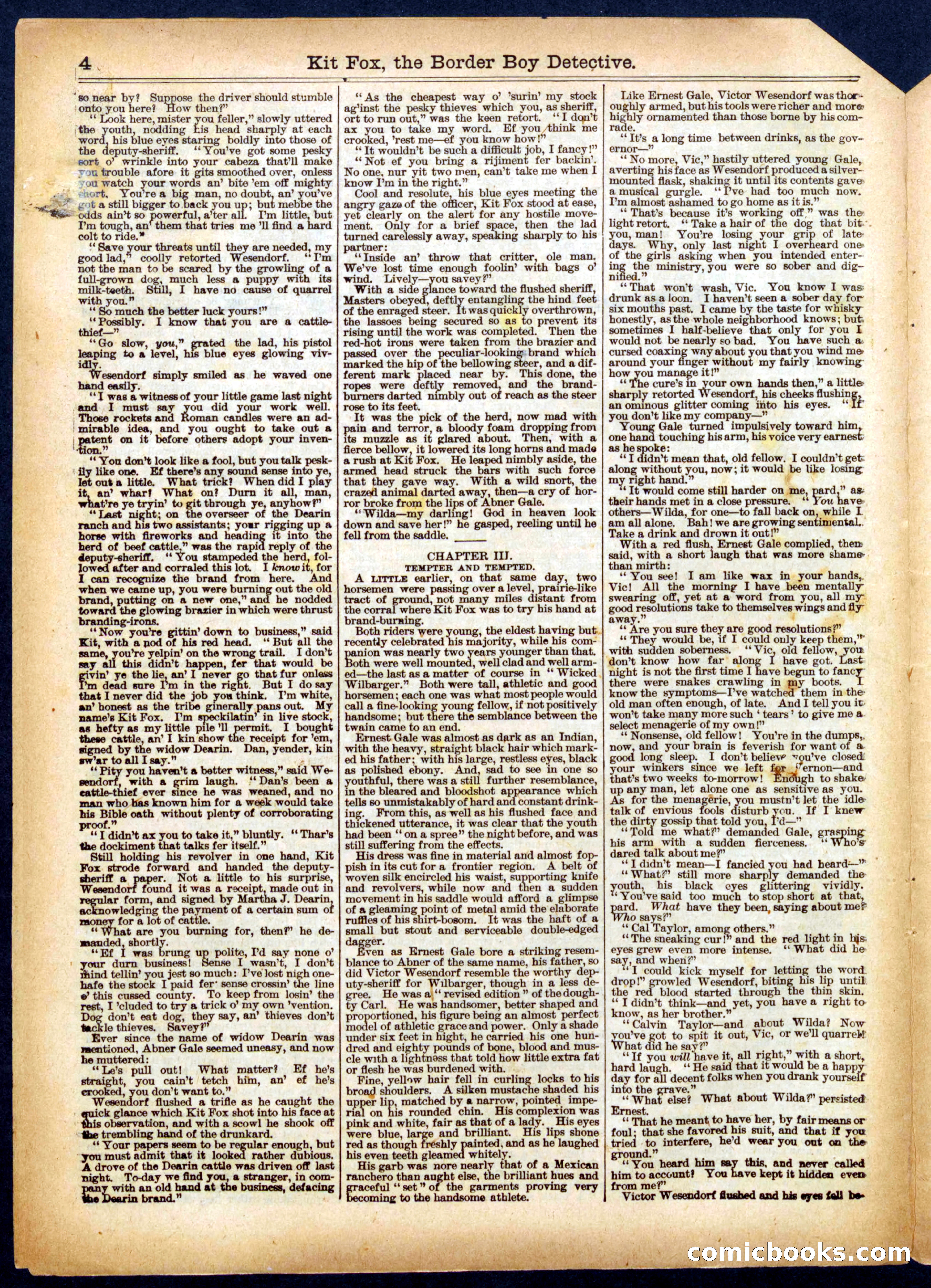 Beadle's Half Dime Library No. 449 — page 4 of 16