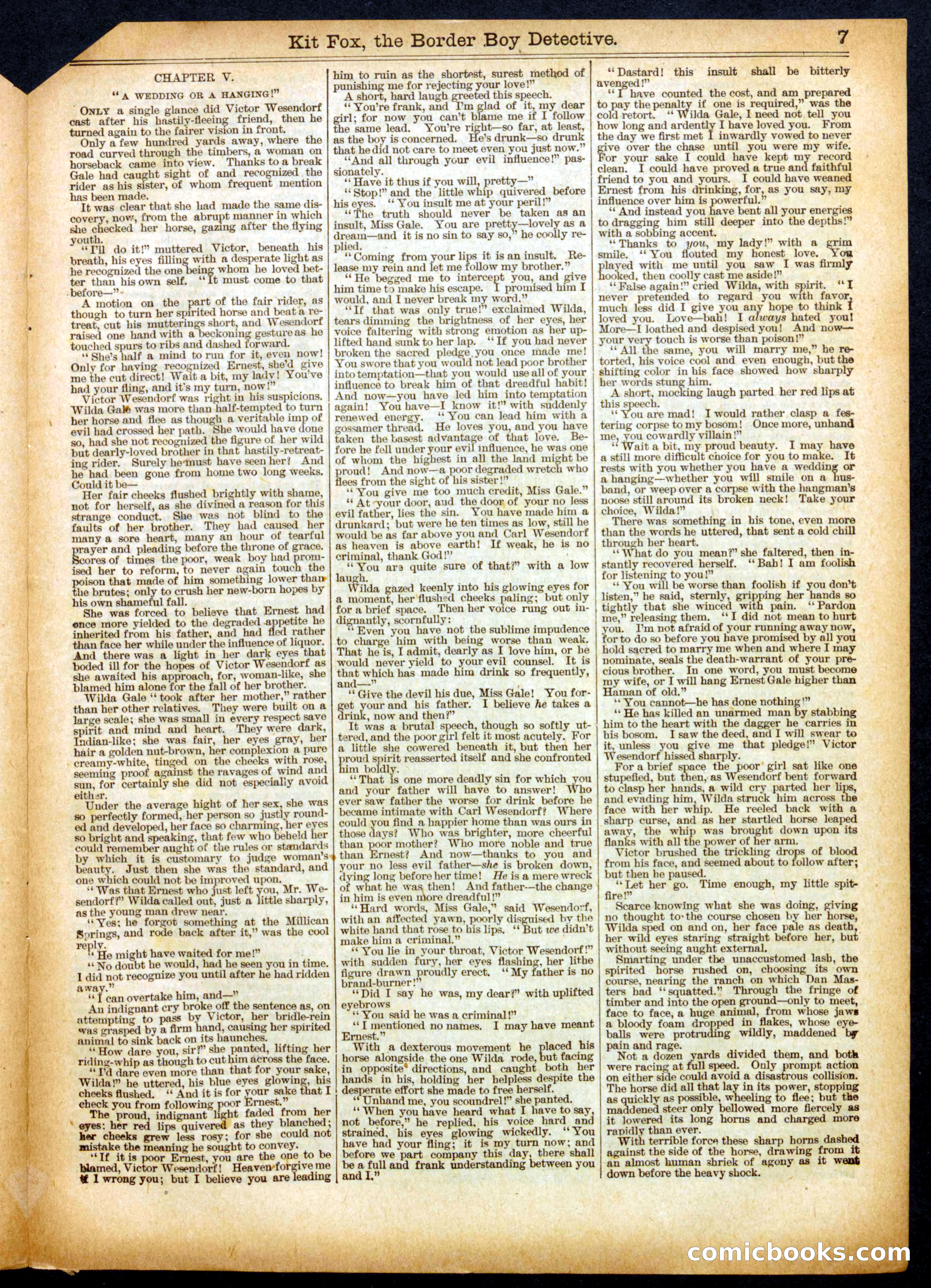 Beadle's Half Dime Library No. 449 — page 7 of 16