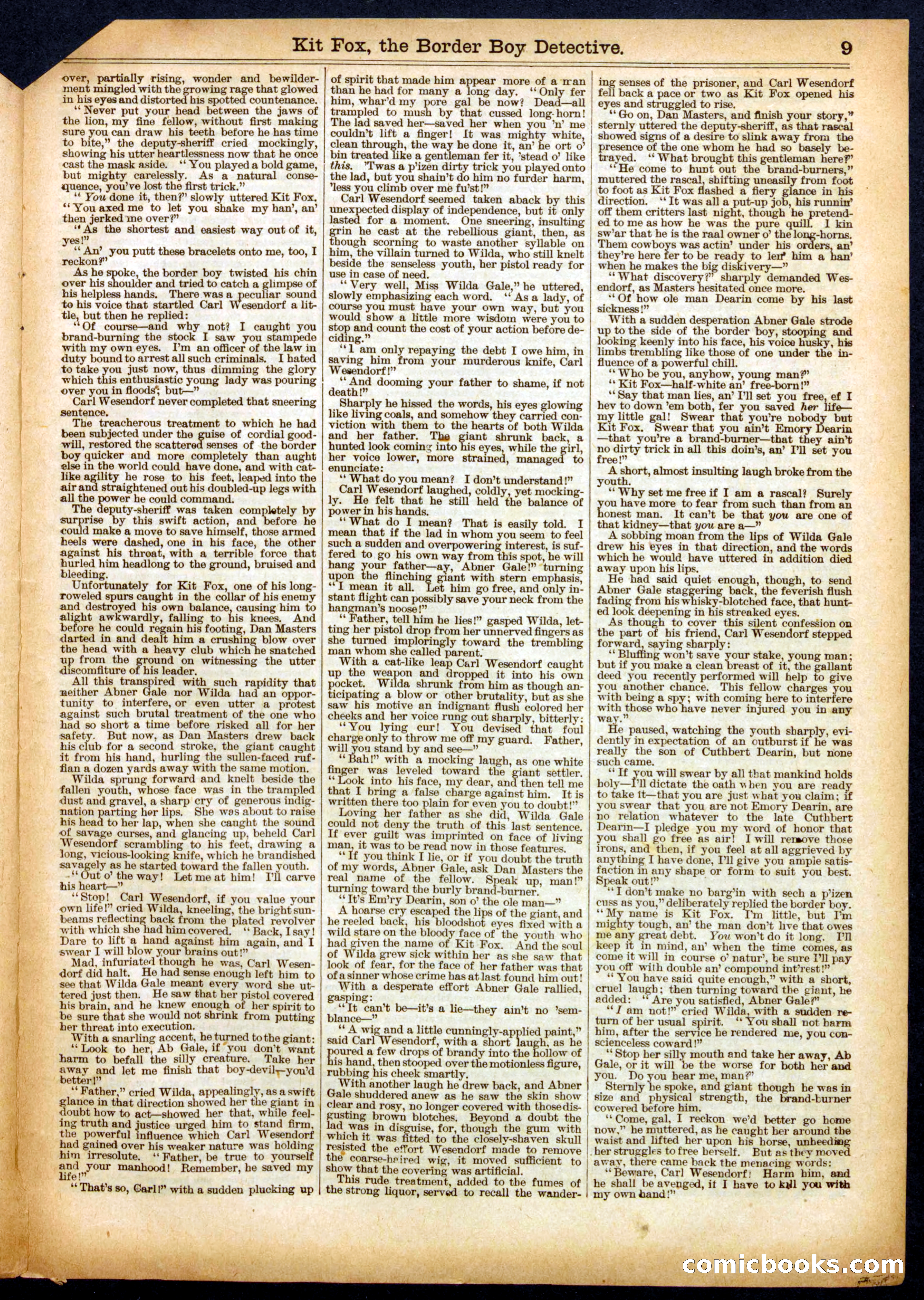 Beadle's Half Dime Library No. 449 — page 9 of 16