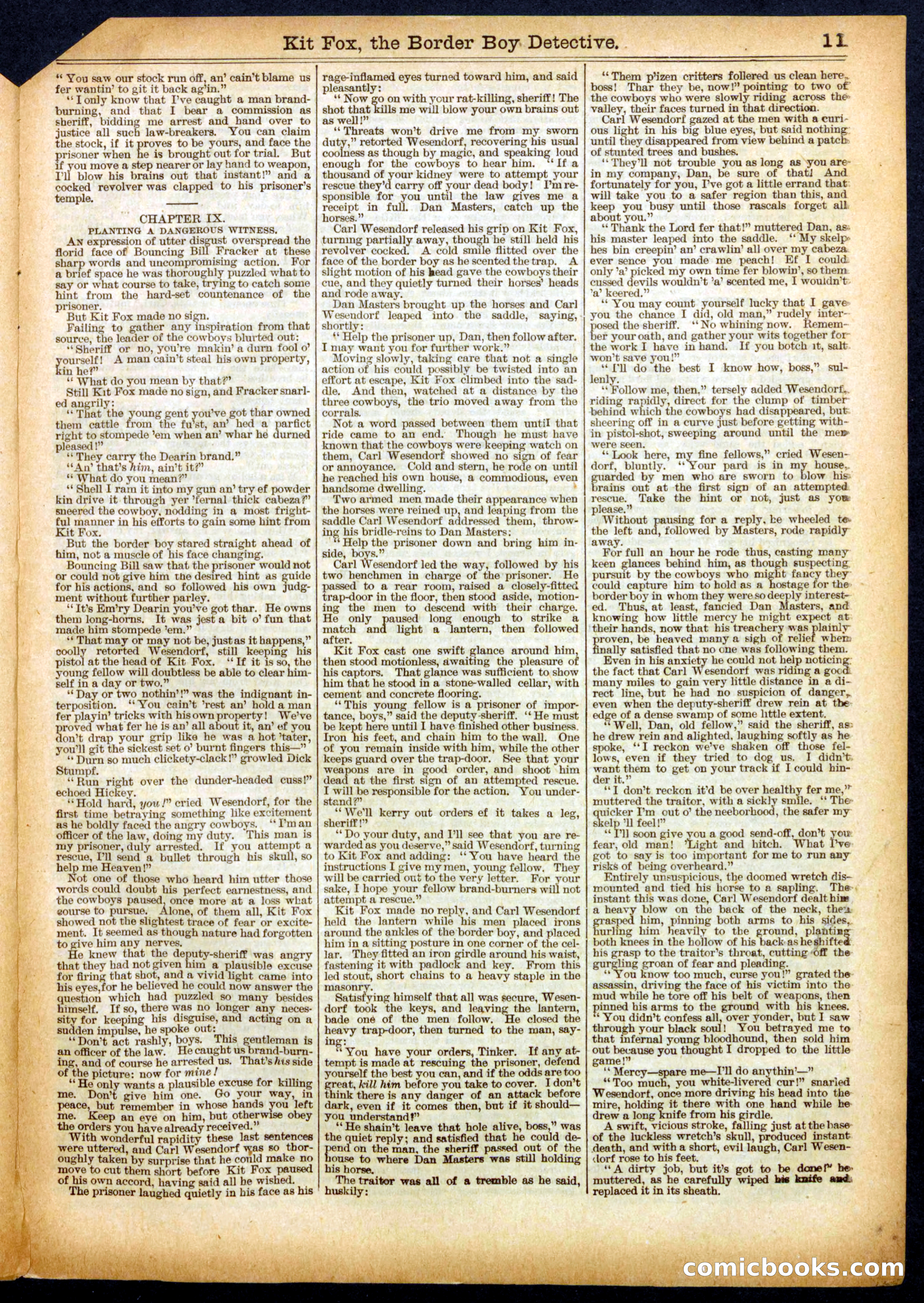 Beadle's Half Dime Library No. 449 — page 11 of 16