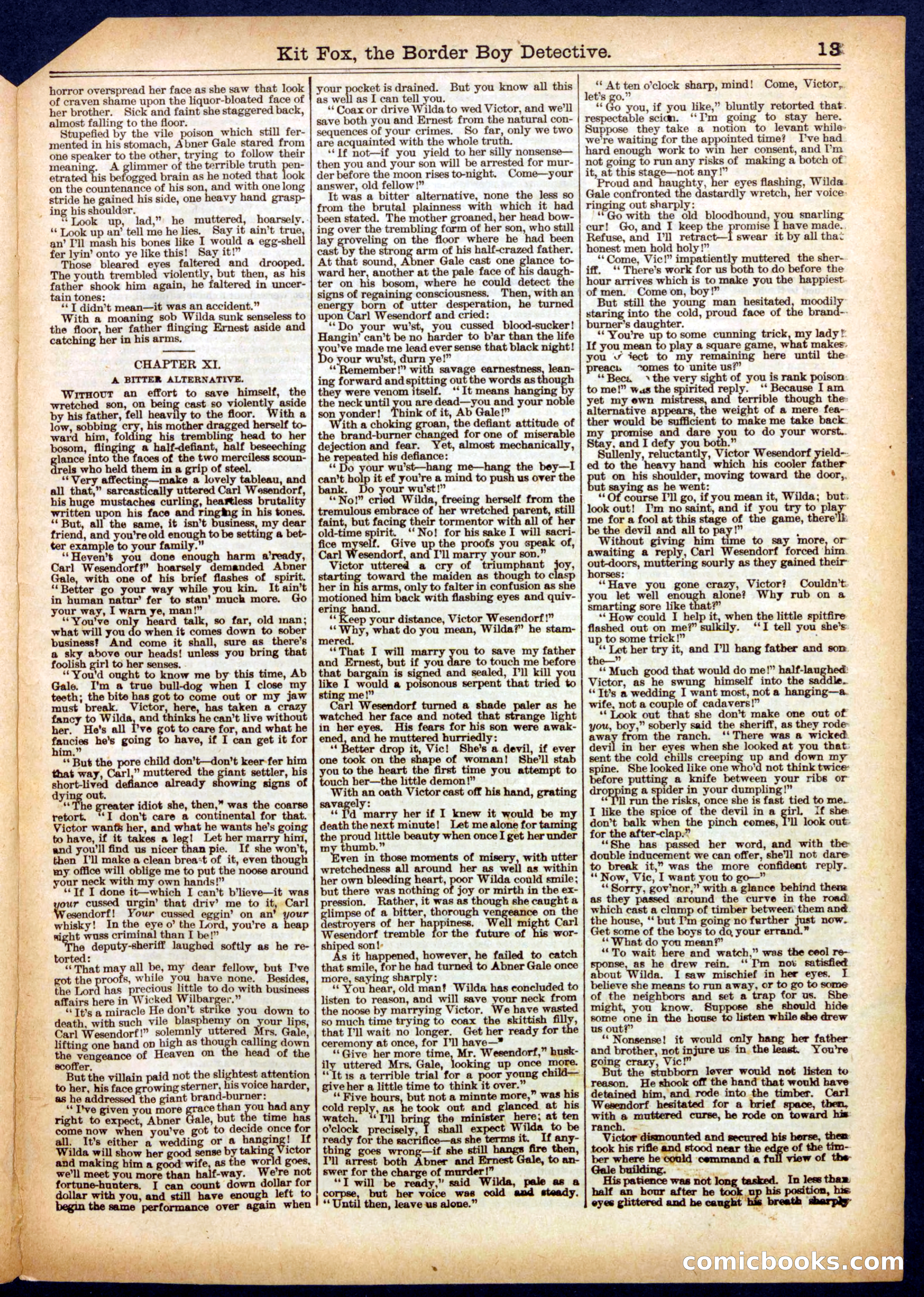 Beadle's Half Dime Library No. 449 — page 13 of 16