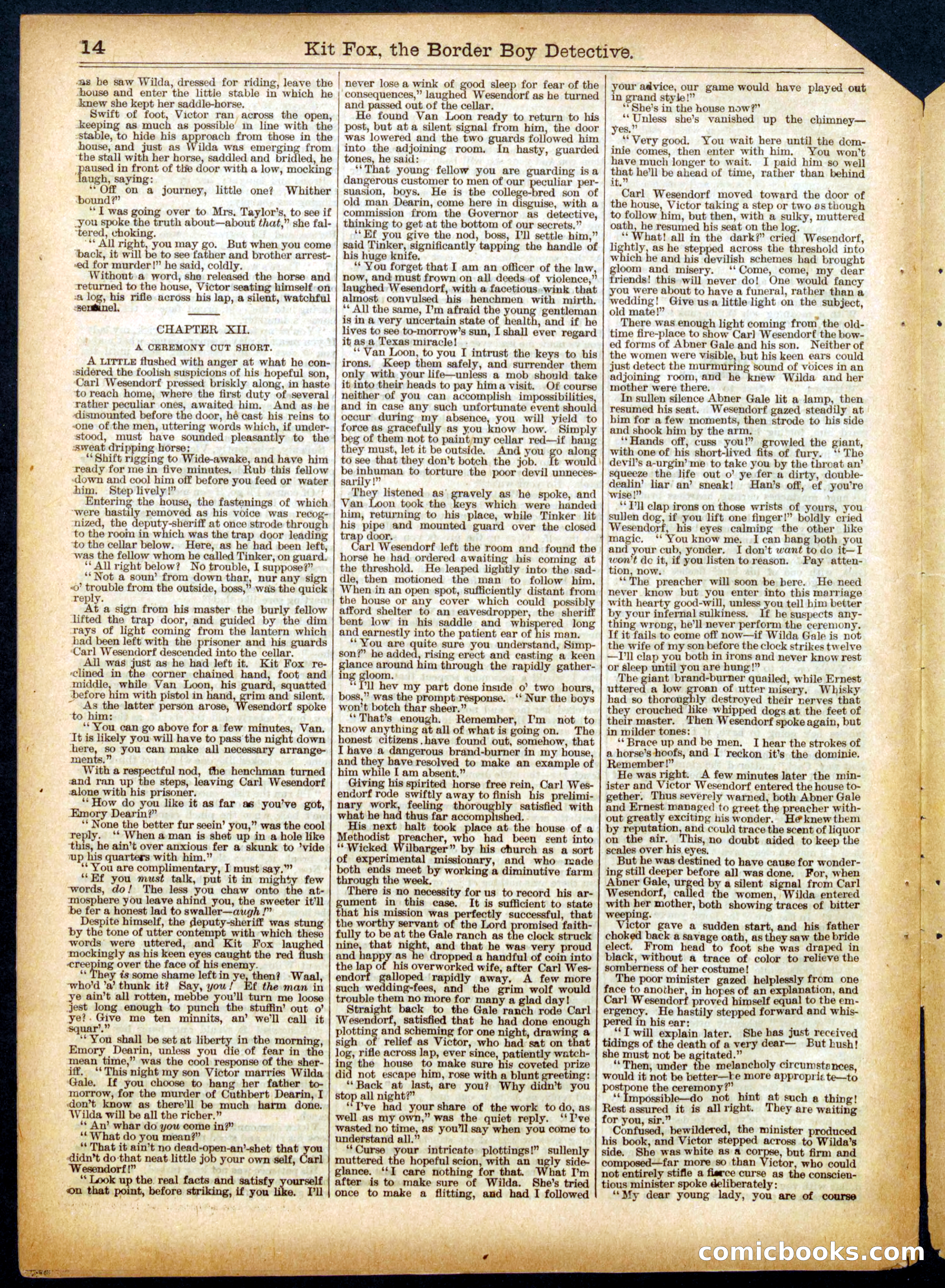 Beadle's Half Dime Library No. 449 — page 14 of 16