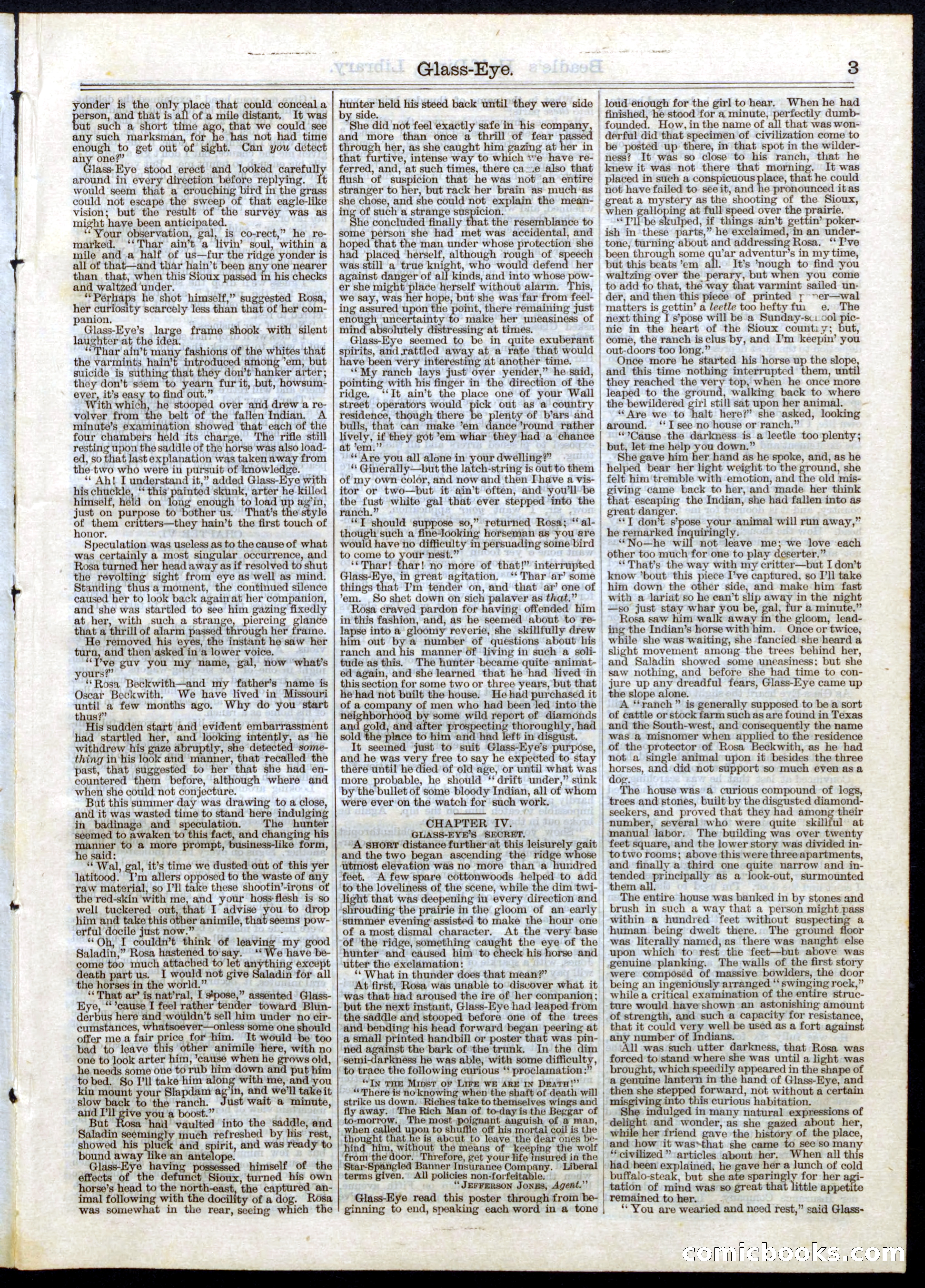 Beadle's Half Dime Library, No. 46 — page 3 of 16