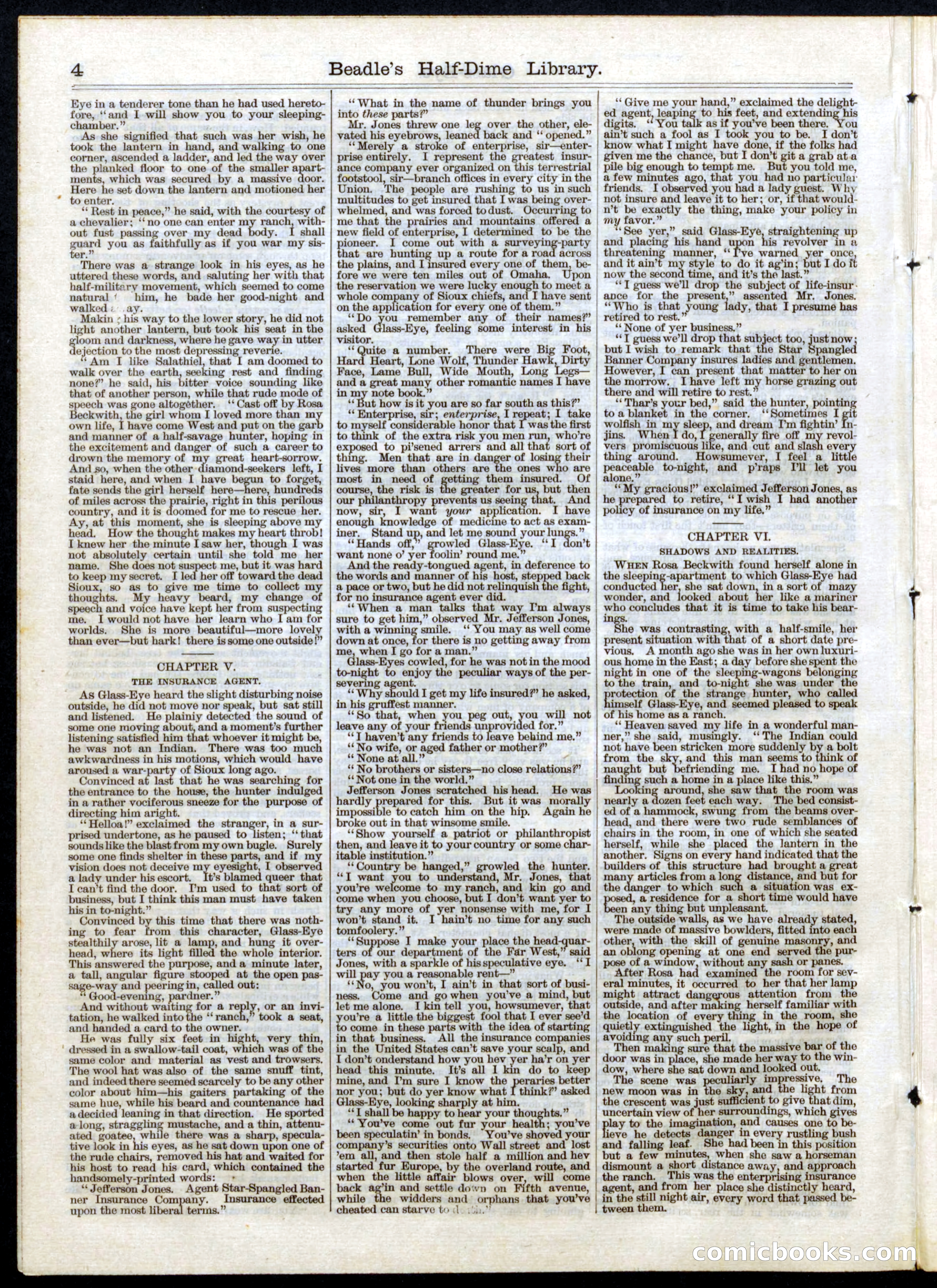 Beadle's Half Dime Library, No. 46 — page 4 of 16