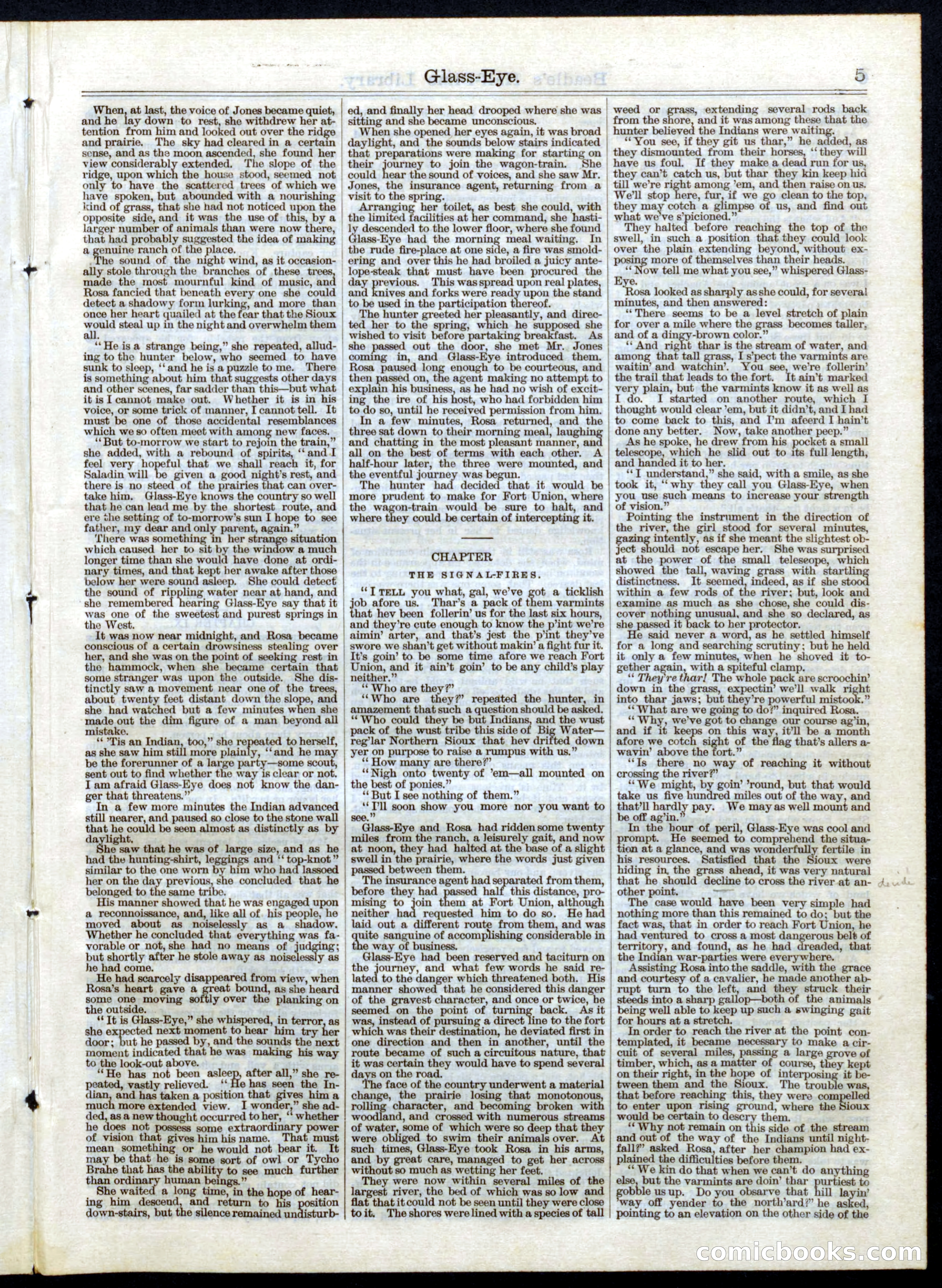 Beadle's Half Dime Library, No. 46 — page 5 of 16