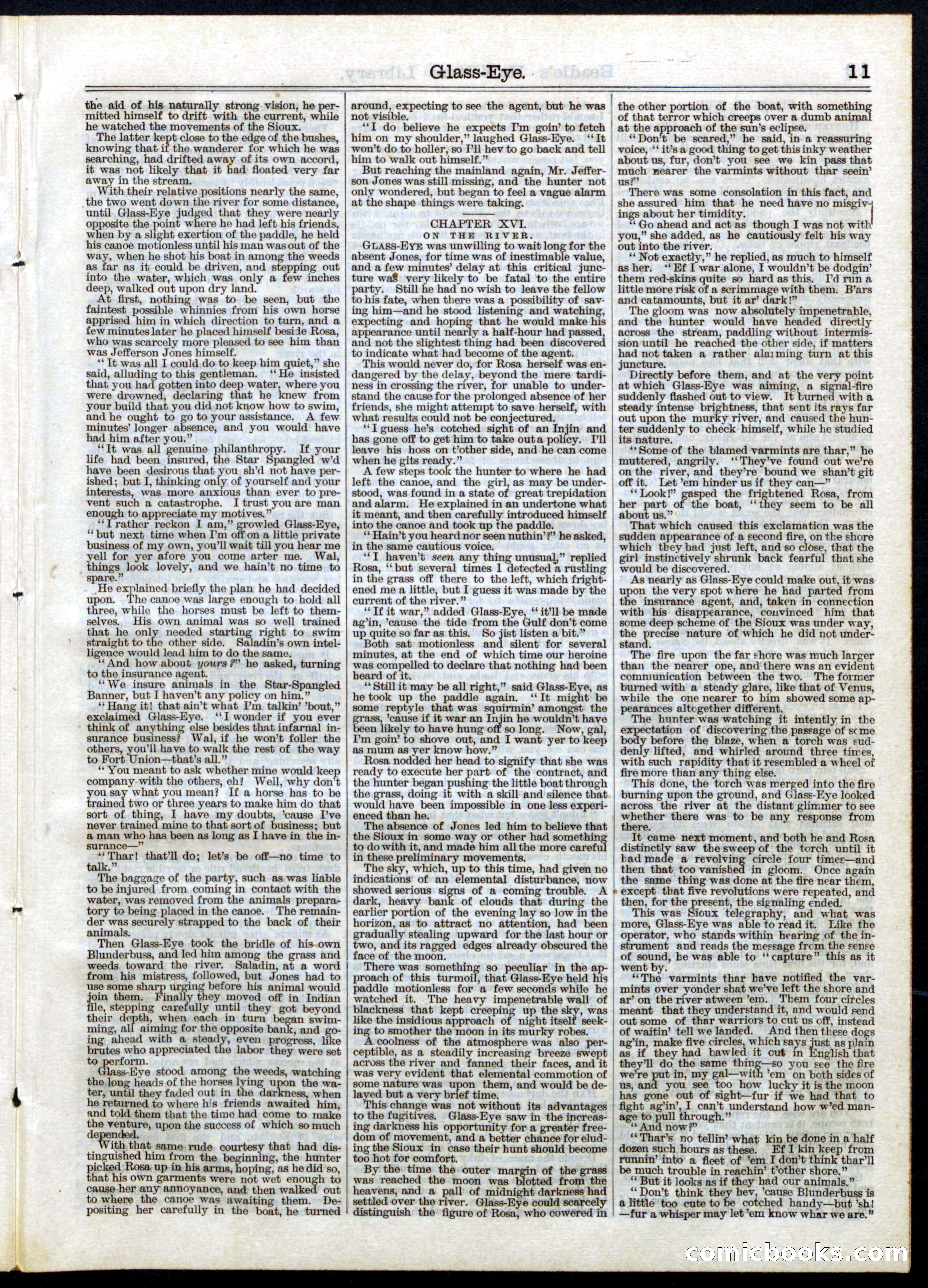 Beadle's Half Dime Library, No. 46 — page 11 of 16