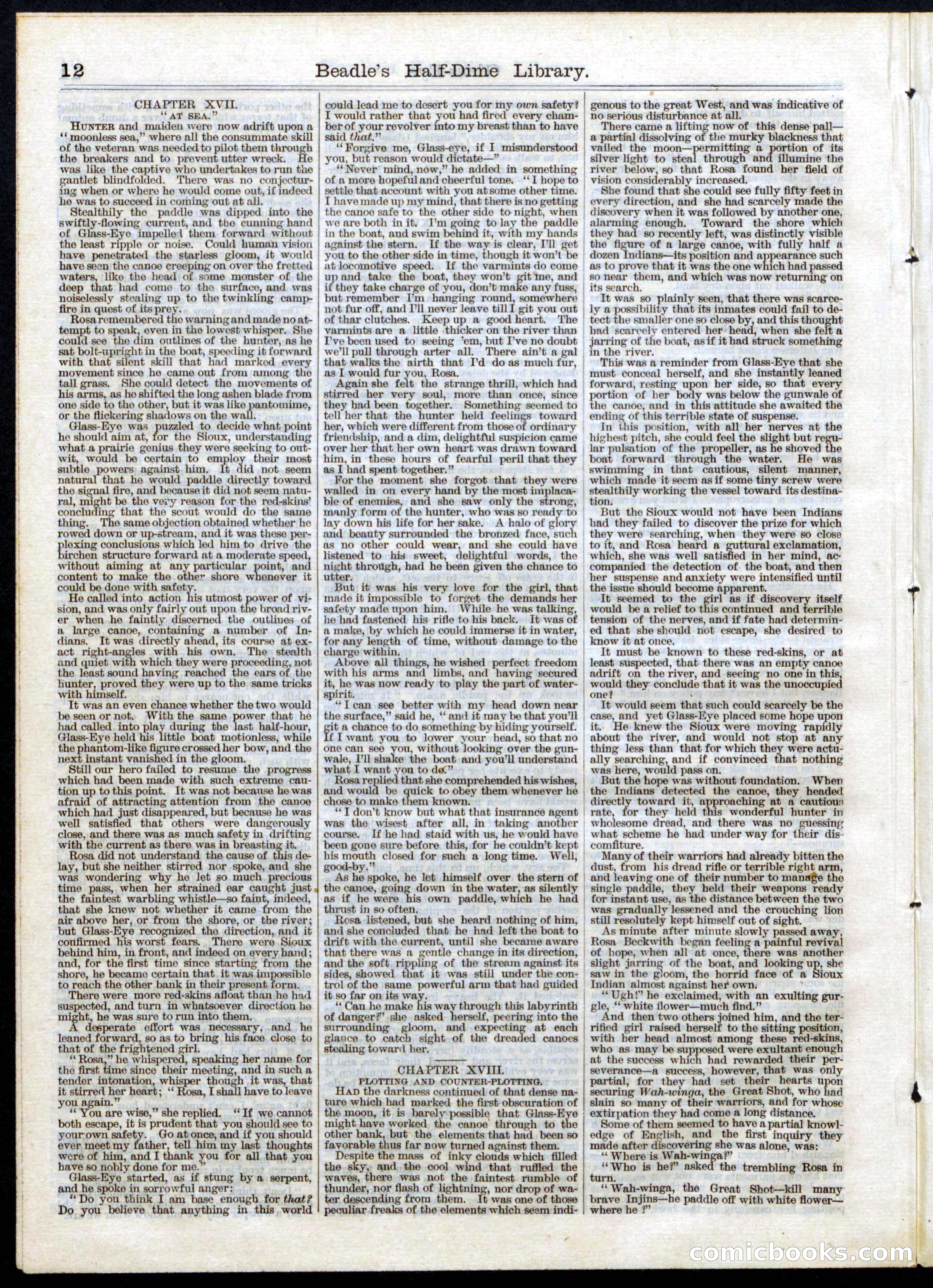 Beadle's Half Dime Library, No. 46 — page 12 of 16