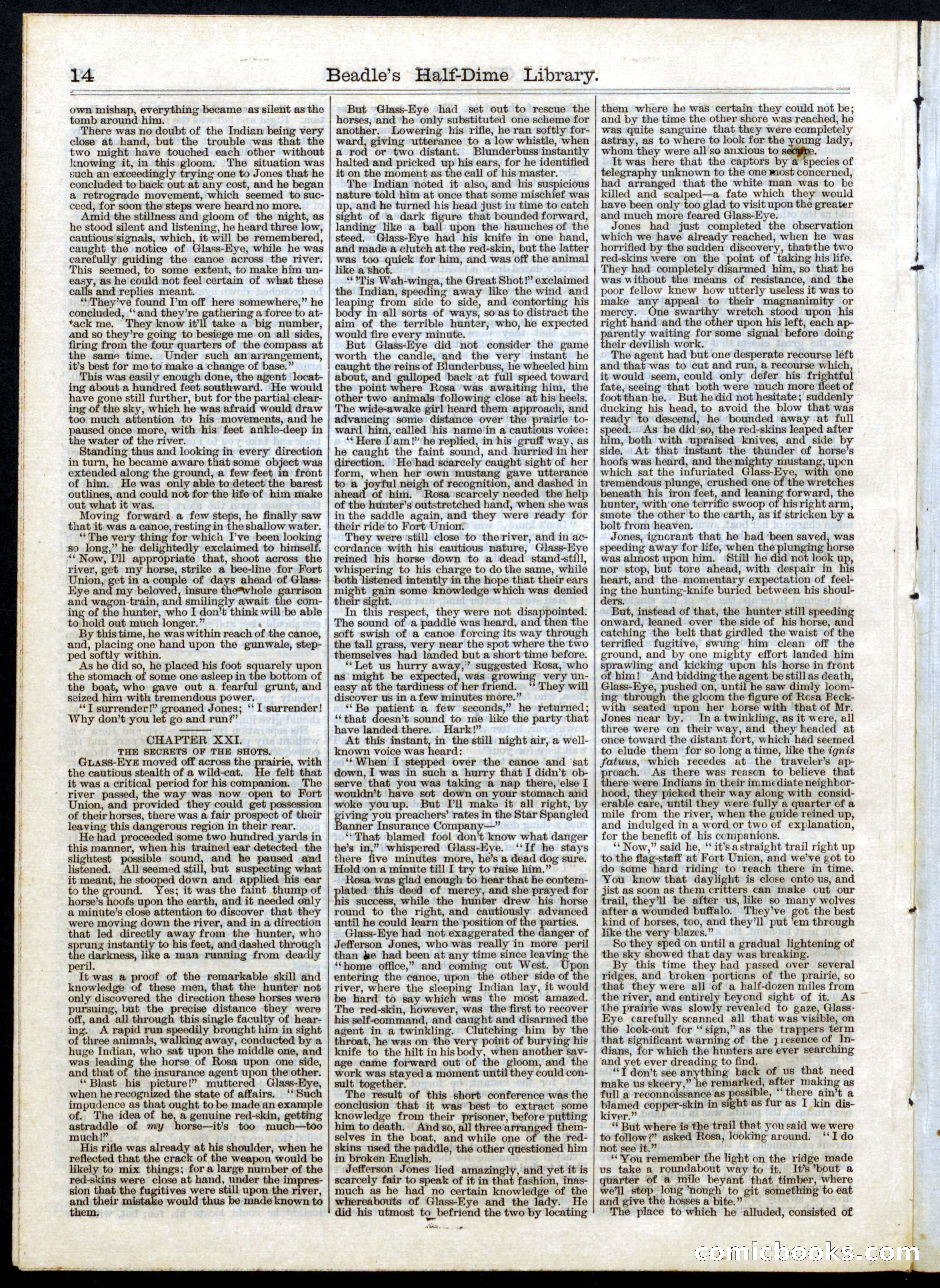 Beadle's Half Dime Library, No. 46 — page 14 of 16