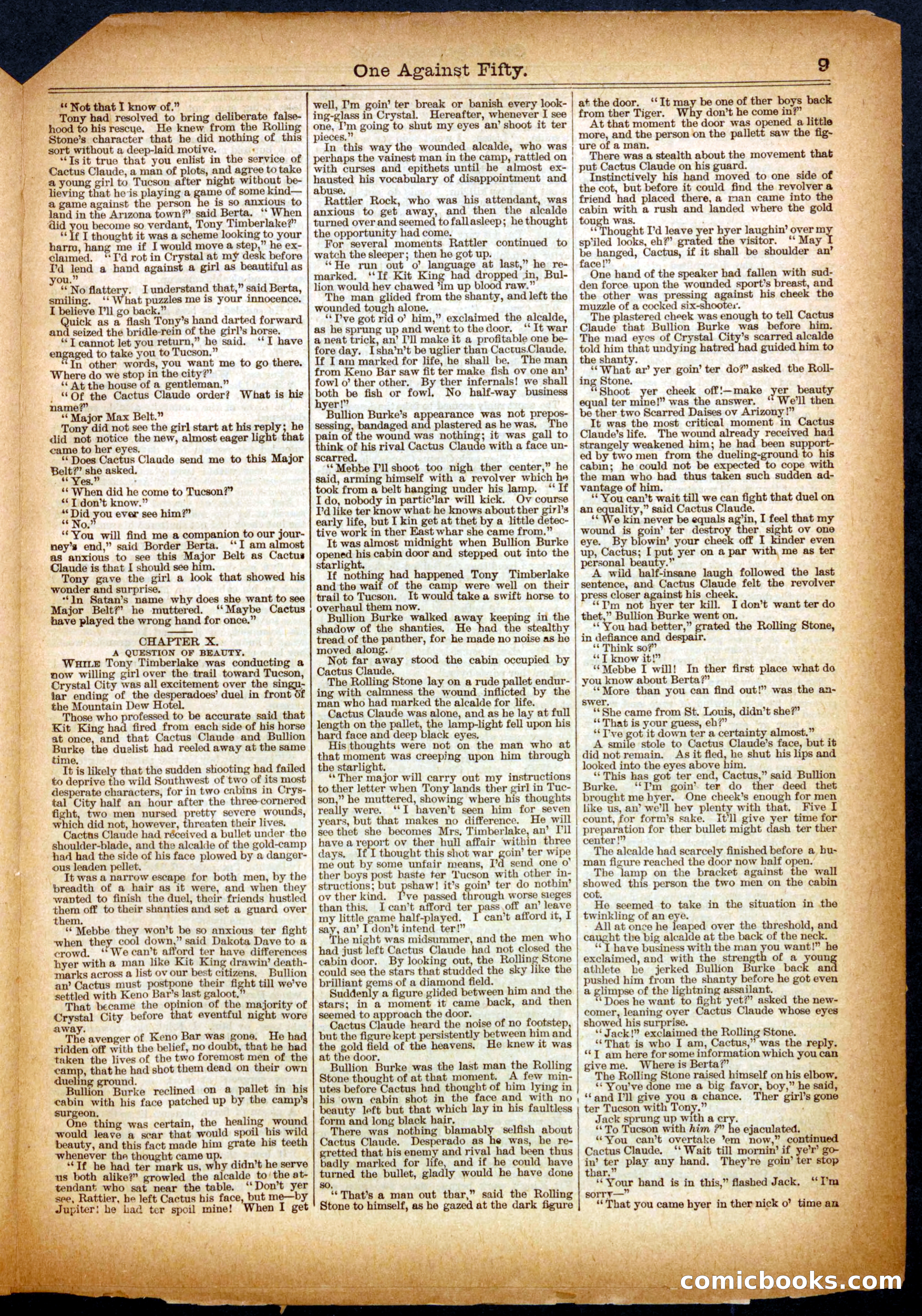 Beadle's Half Dime Library No. 461 — page 9 of 16