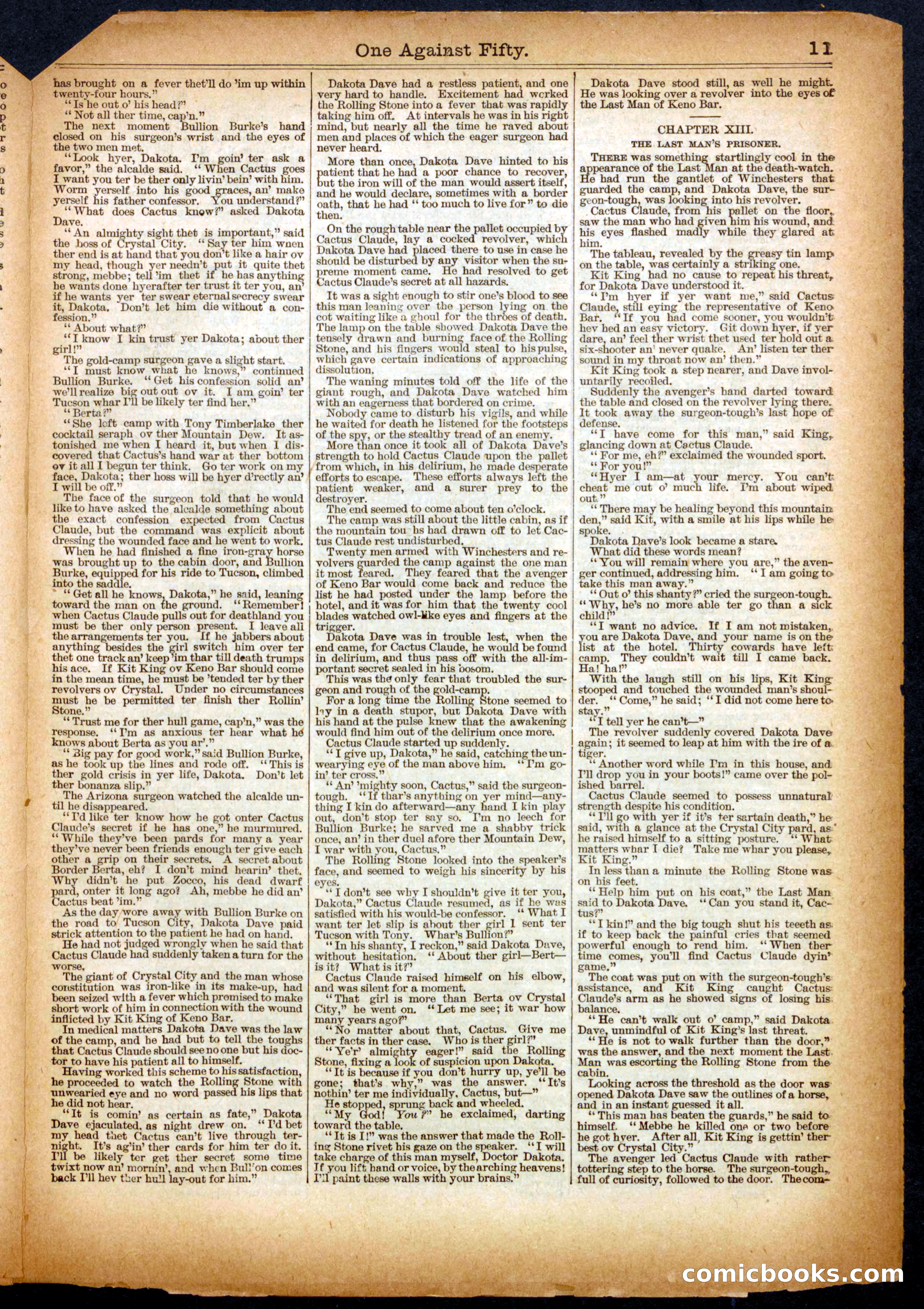 Beadle's Half Dime Library No. 461 — page 11 of 16