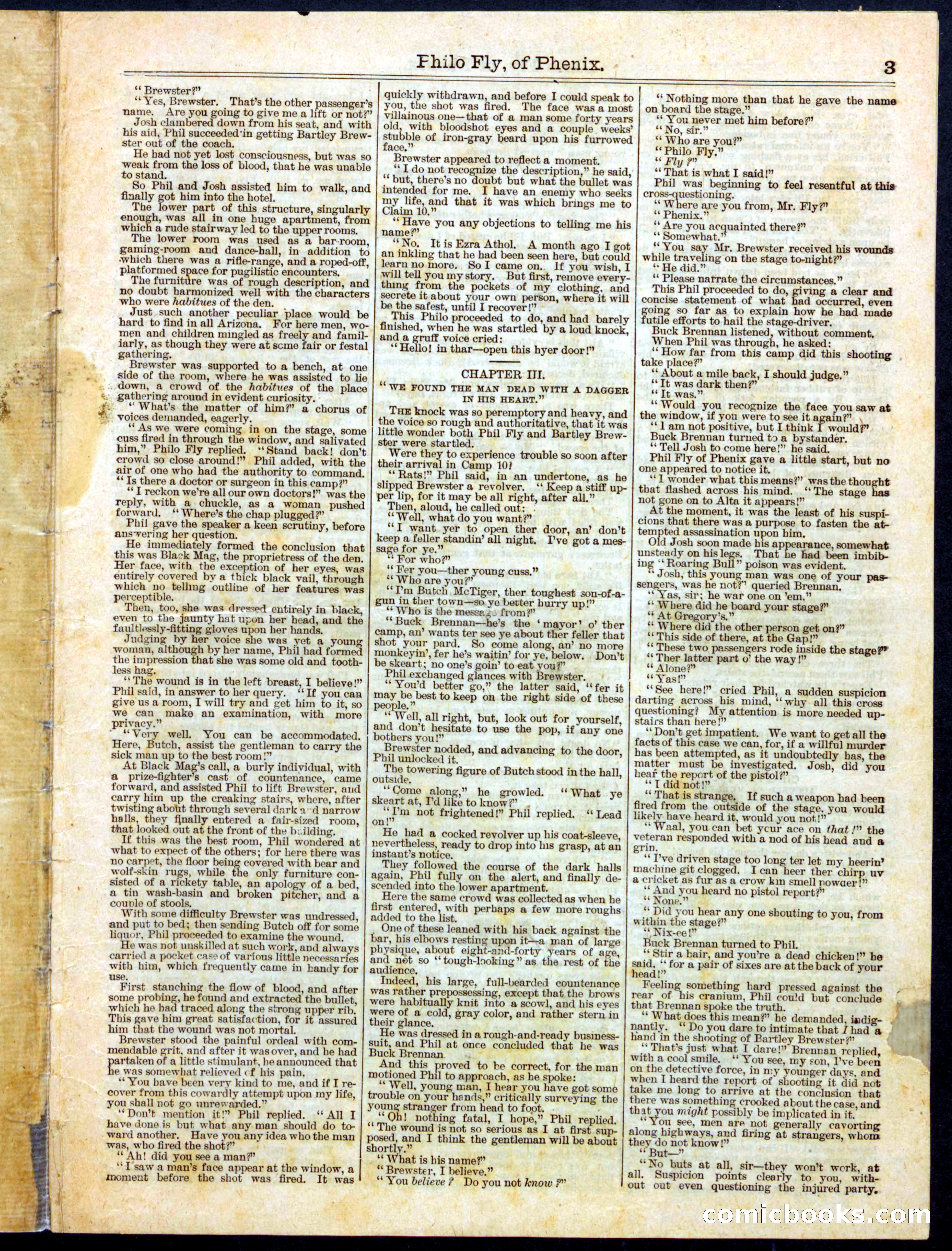 Beadle's Half Dime Library No. 465 — page 3 of 16